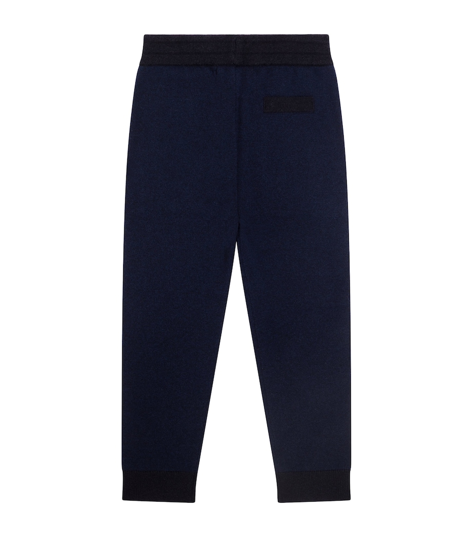 Dolce&Gabbana Kids Wool-Cashmere Sweatpants (8-12+ Years) Navy Blue Image 1