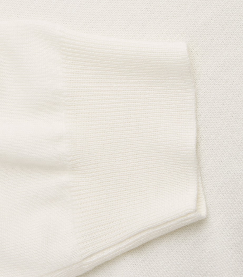 Stylein Womens Merino Wool Heramira V-Neck Sweater Cream Image 6