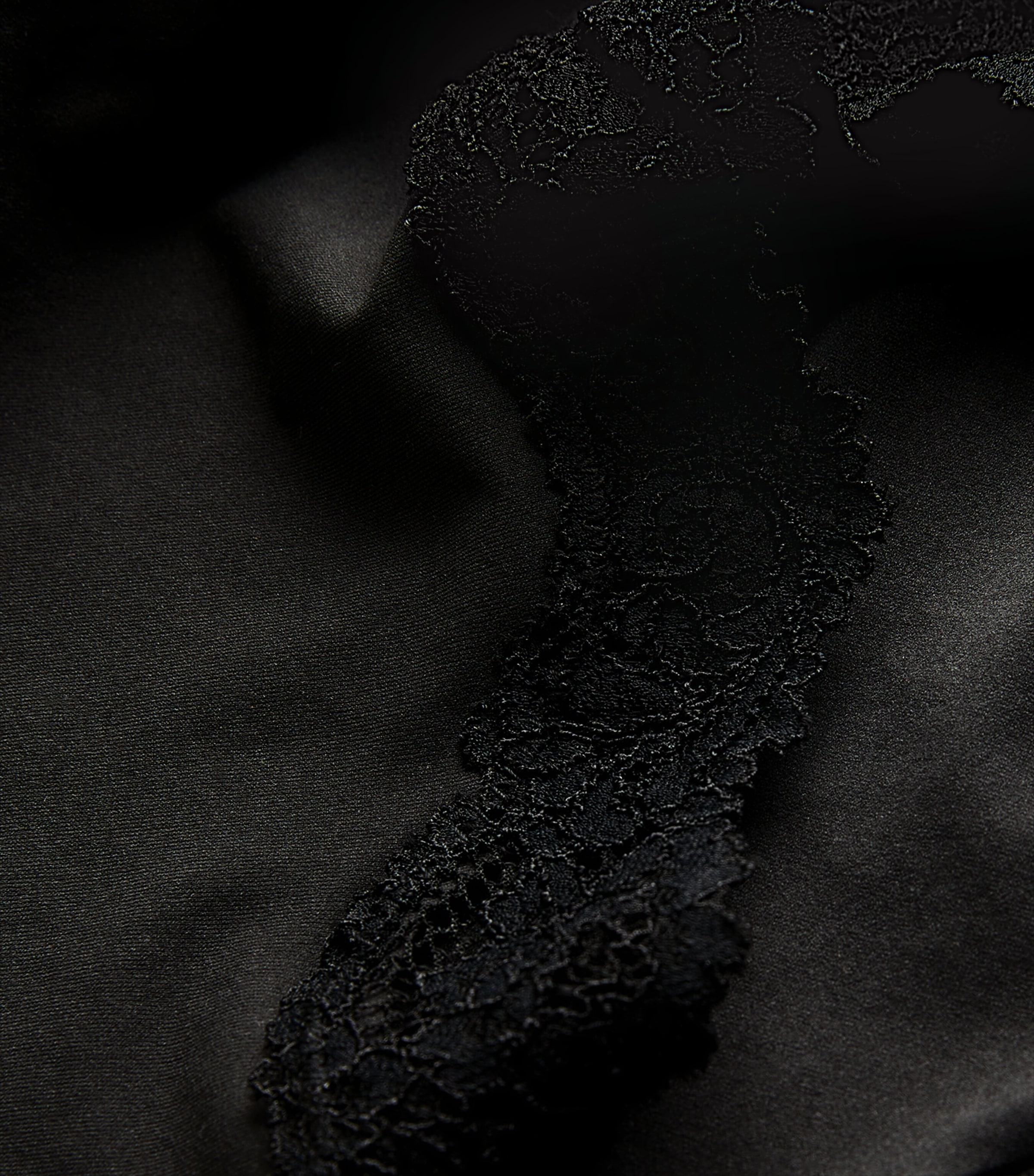 Fits Everybody Lace-Trim Boyshort Briefs ONYX Image 4