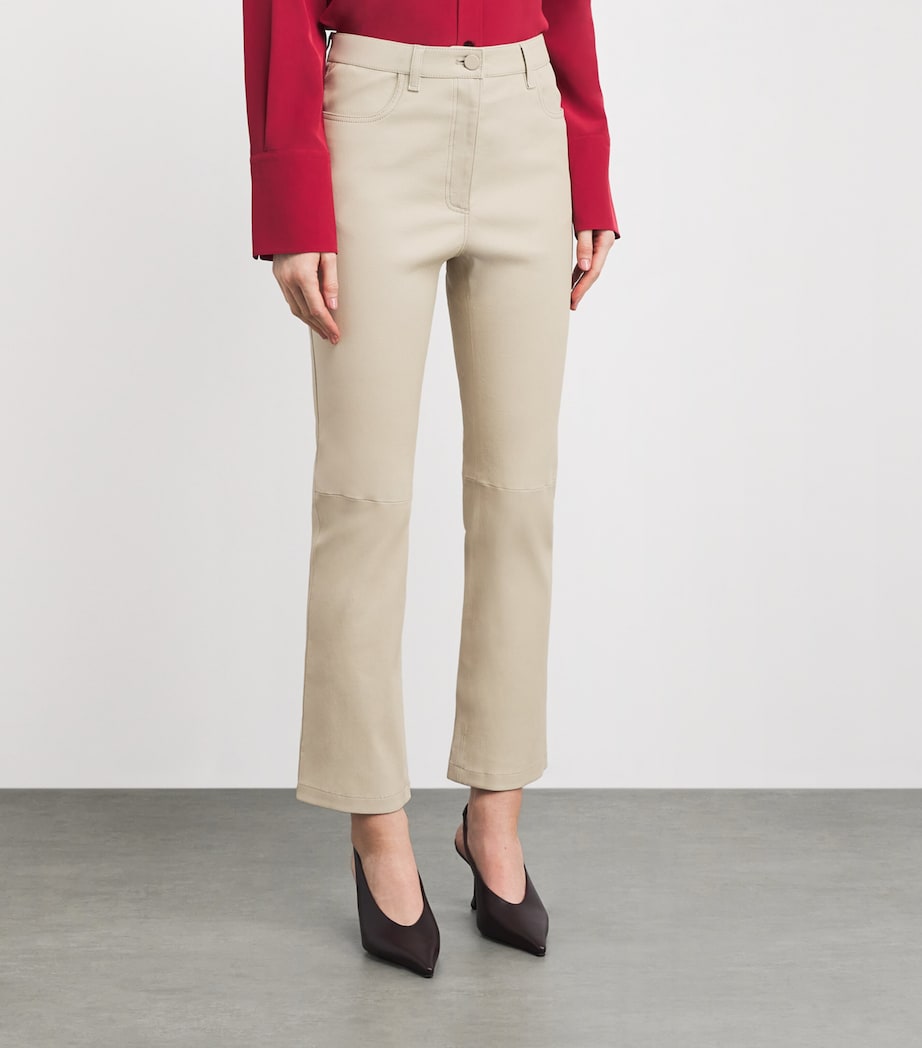 Leather Duke Trousers POWDER Image 3