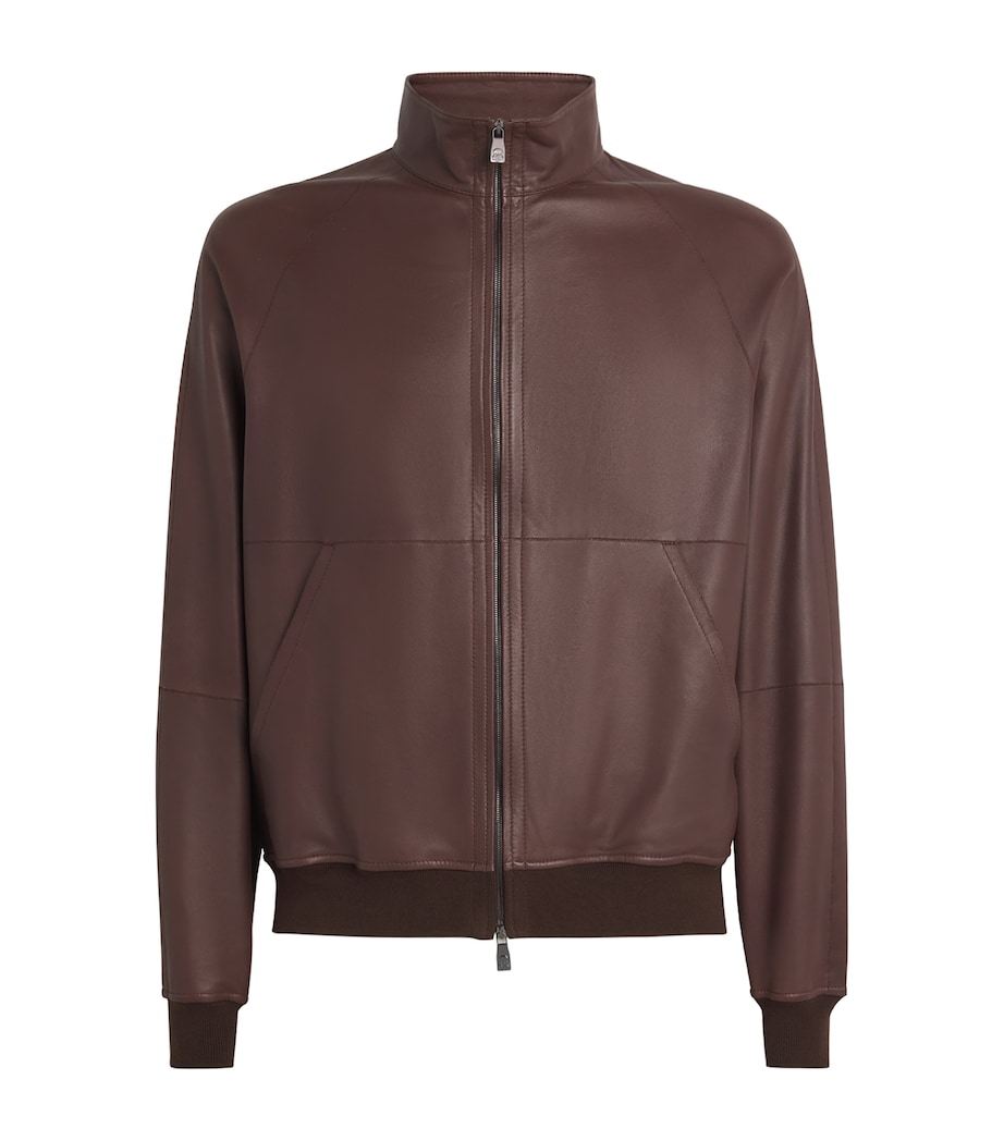 Lambskin Bomber Jacket 030 DARK BROWN EBONY Image 1