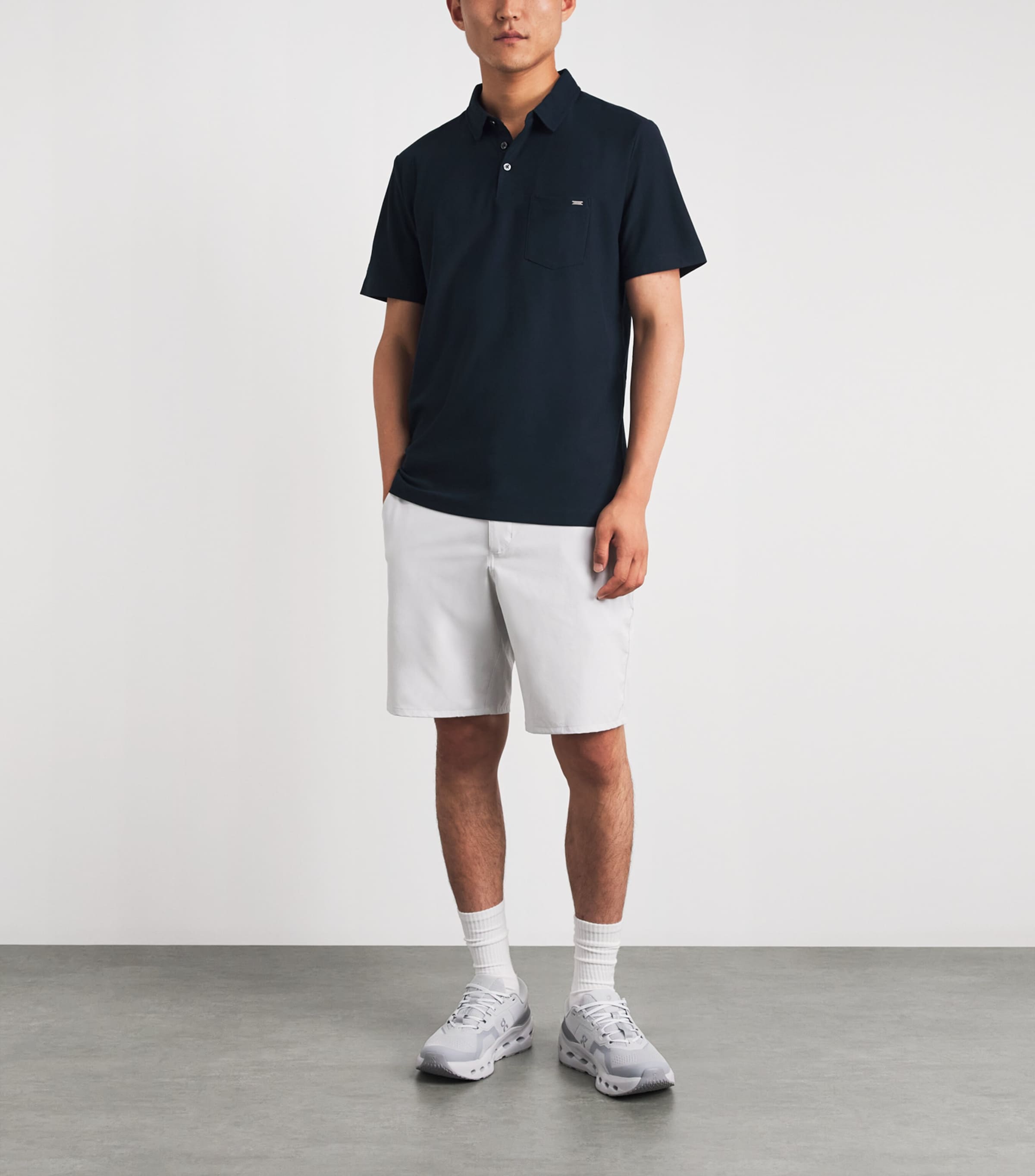 VUORI Mens Ace Polo Shirt Ink Ink Image 2