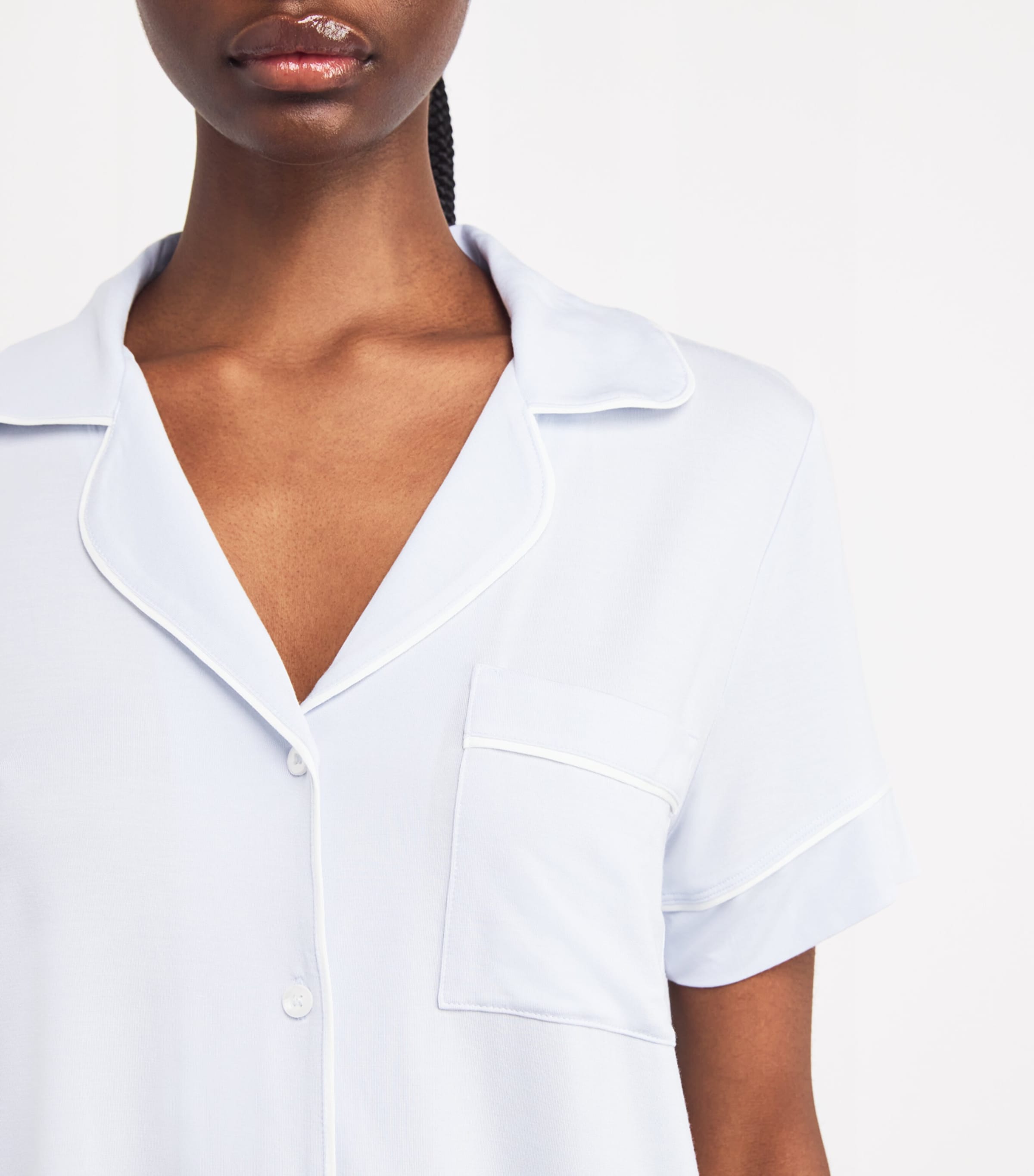 Gisele Short Pyjama Set ICE BLUE/IVORY Image 4