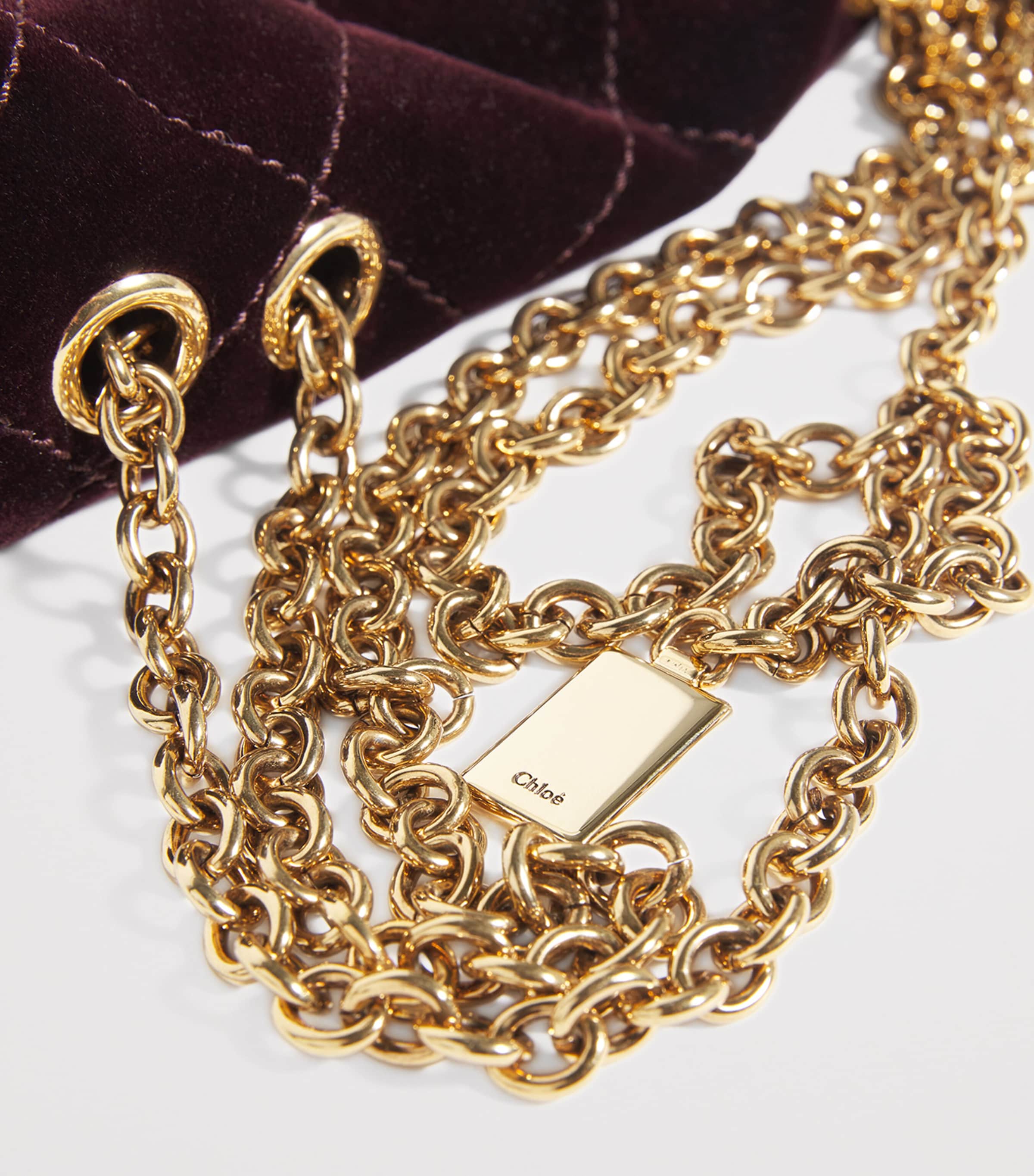 Small Velvet Heritage Shoulder Bag CRAFTY BROWN Image 6