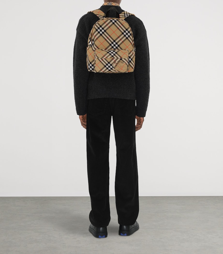 Small Check Backpack SAND Image 2