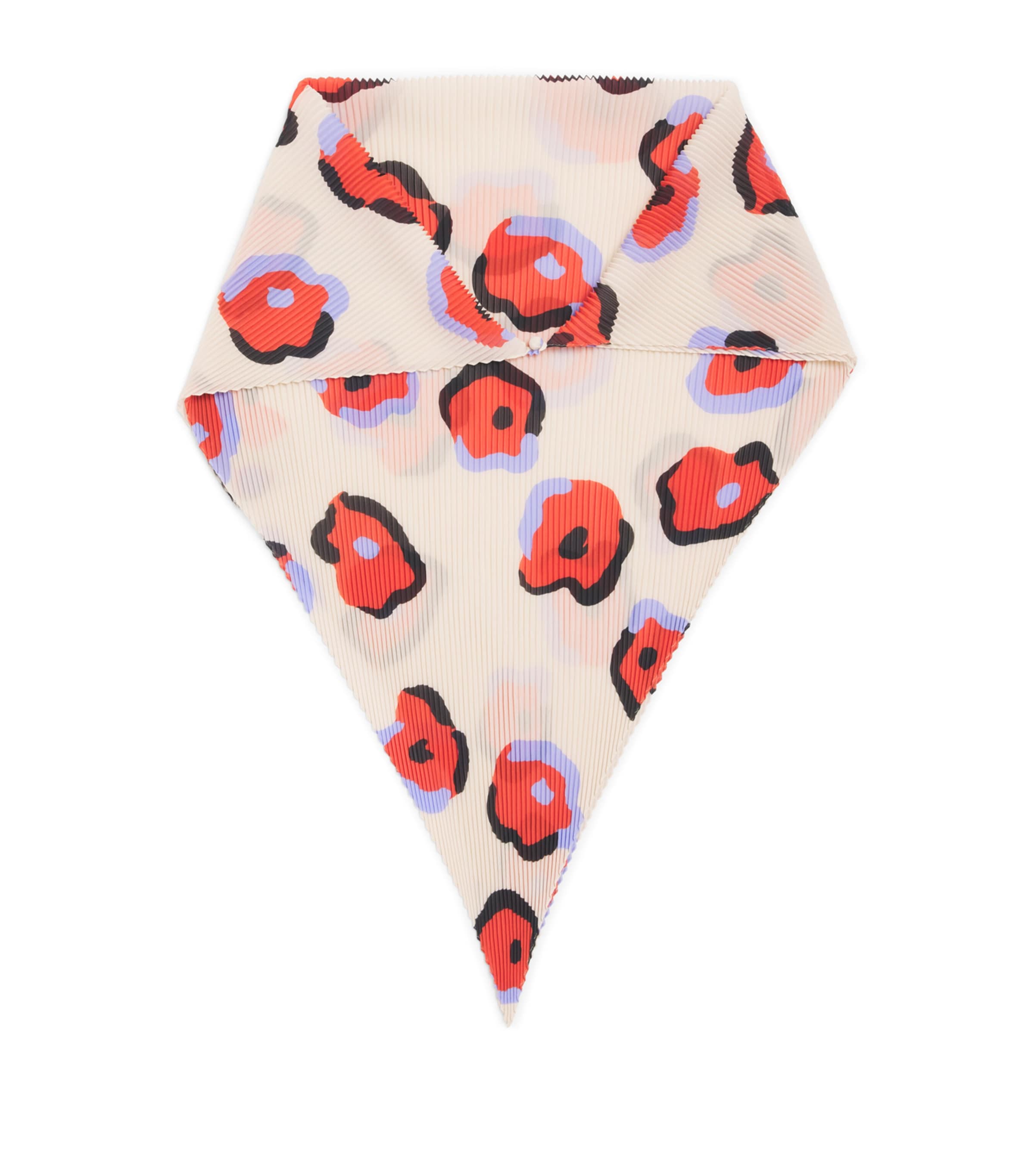Issey Miyake Floral Verve Pleats Stole Beige Hued Image 1