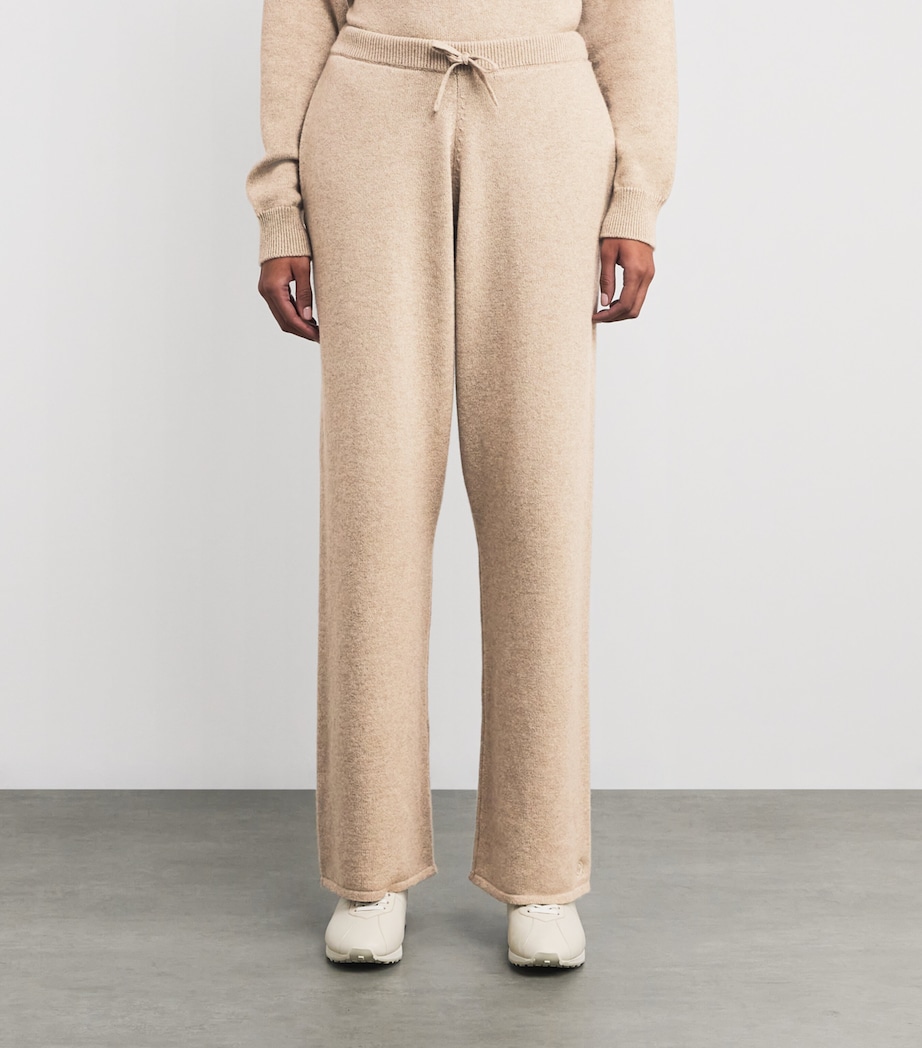 Cashmere Wide-Leg Sweatpants DARK MEDIUM DYED Image 3
