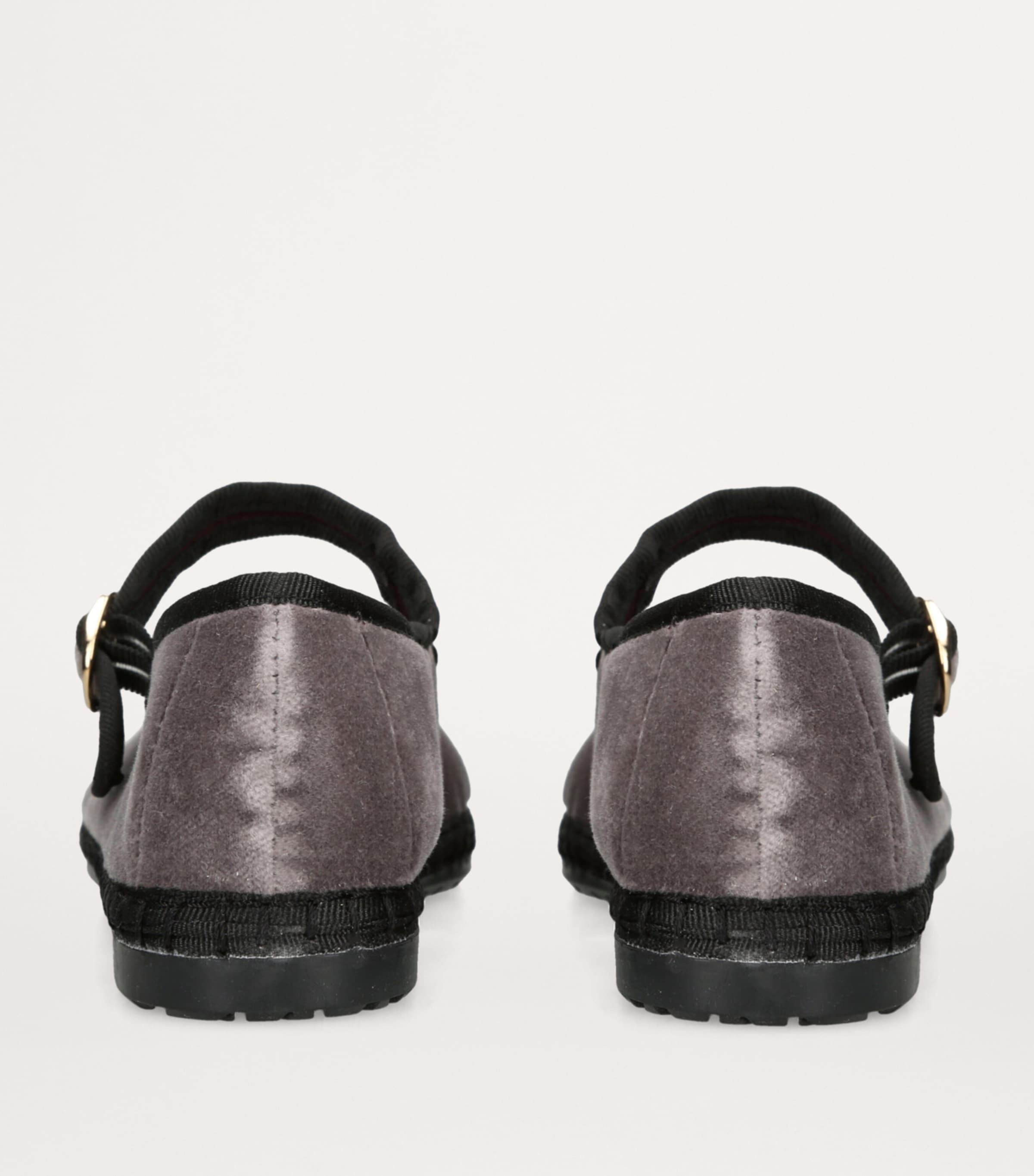 Velvet Brida Mary Jane Flats GREY/P.CMB Image 2