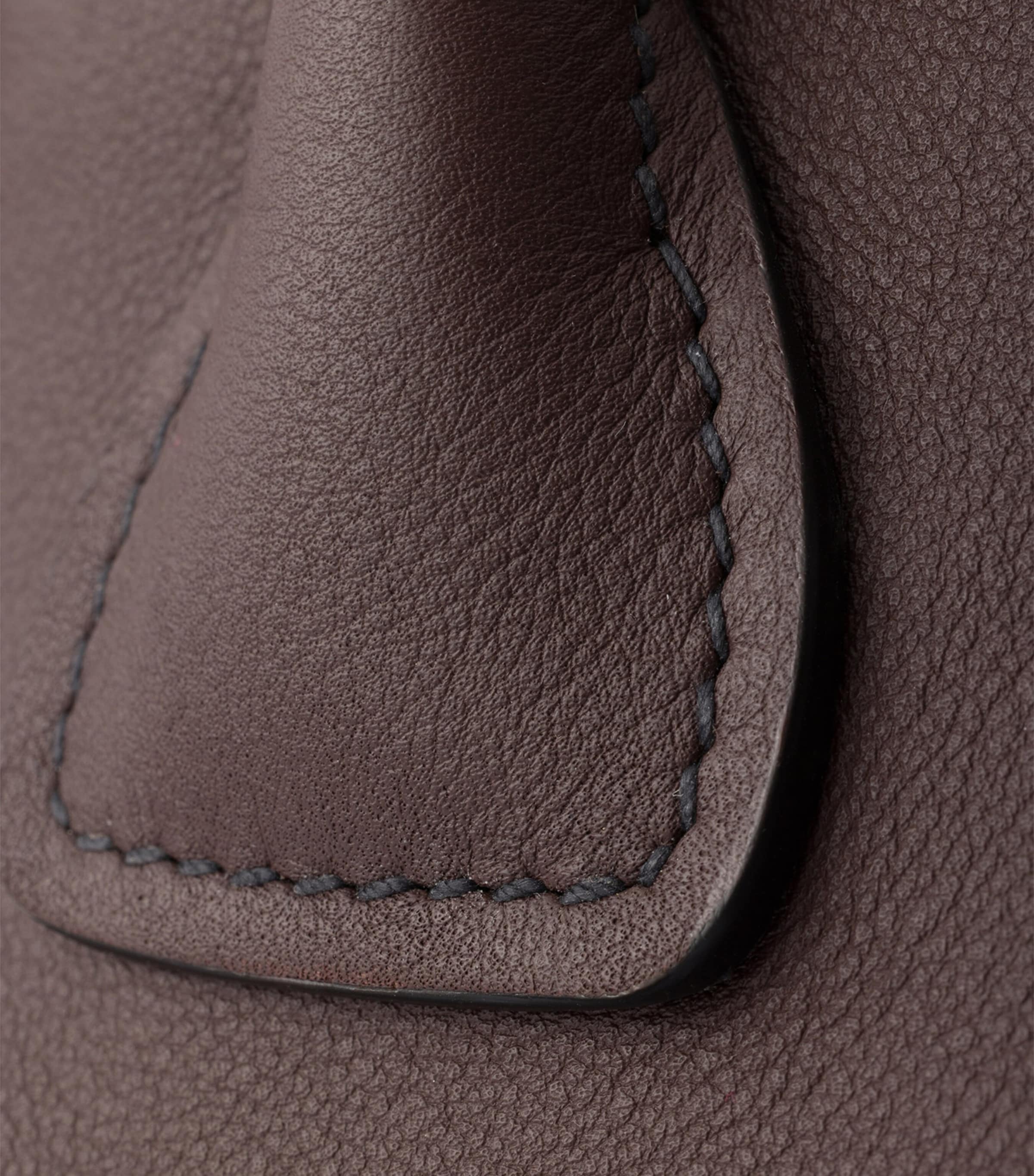 Prada Womens Large Leather Tote Bag Brown Image 7