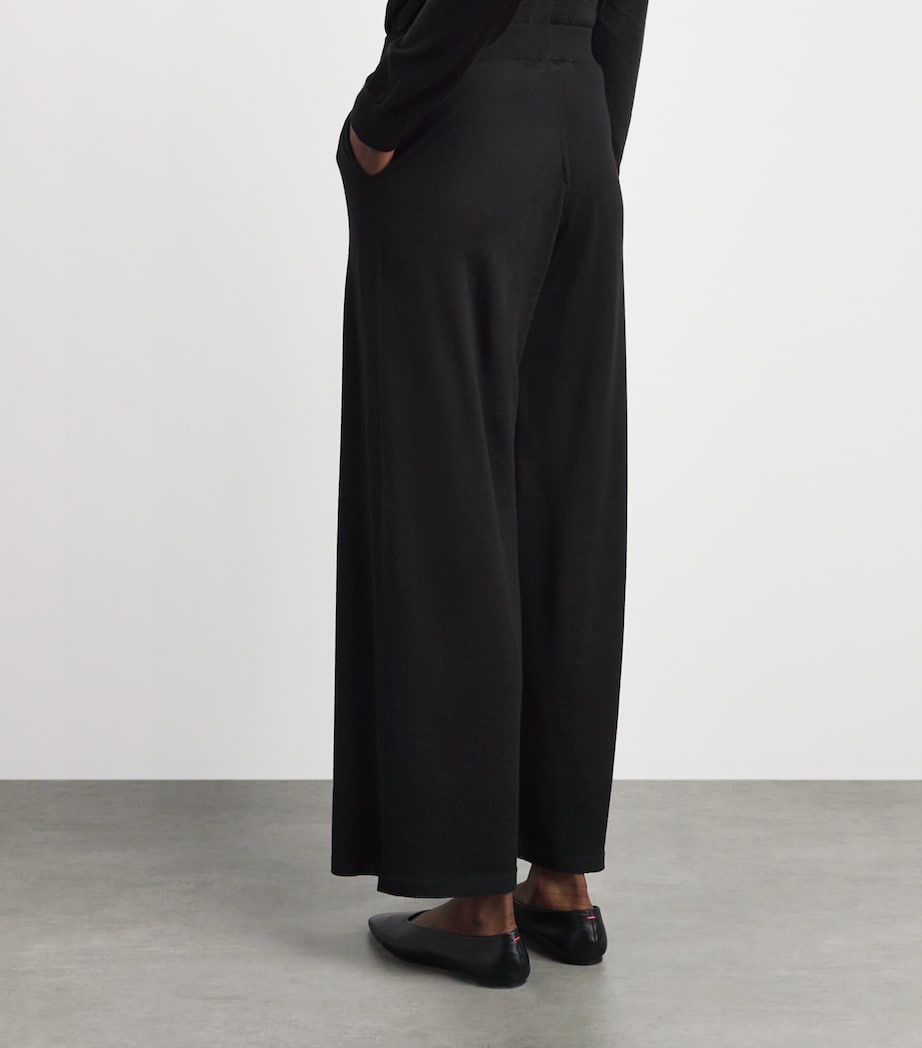 Johnstons Of Elgin Womens Wool Ina Trousers Black Image 5