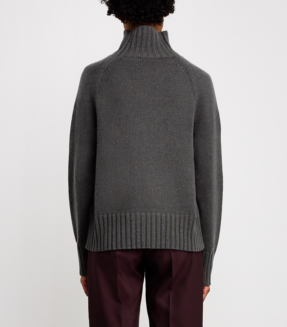 Wool-Cashmere Sweater GREEN Image 4