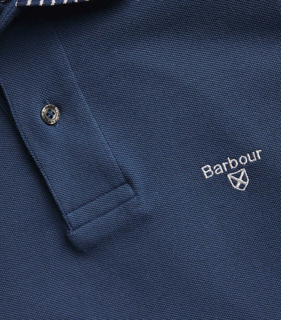 Cotton Denwick Polo Shirt DARK DENIM Image 5