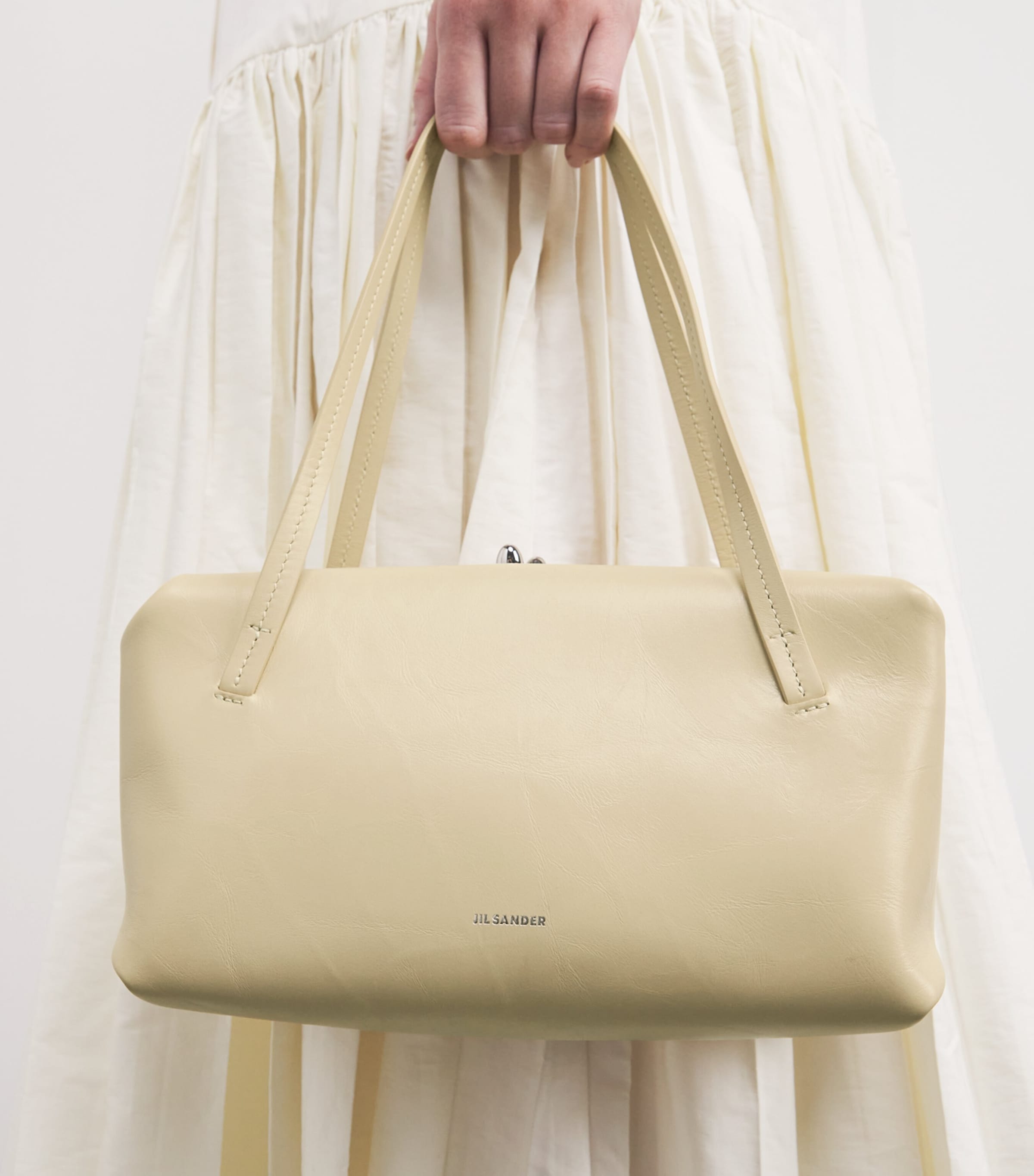 【関税込み】Jil Sander イエロー スモール Goji Pillow バッグ Jil Sander☆Goji Pillow スモールハンドバッグ 送関込み (Jil