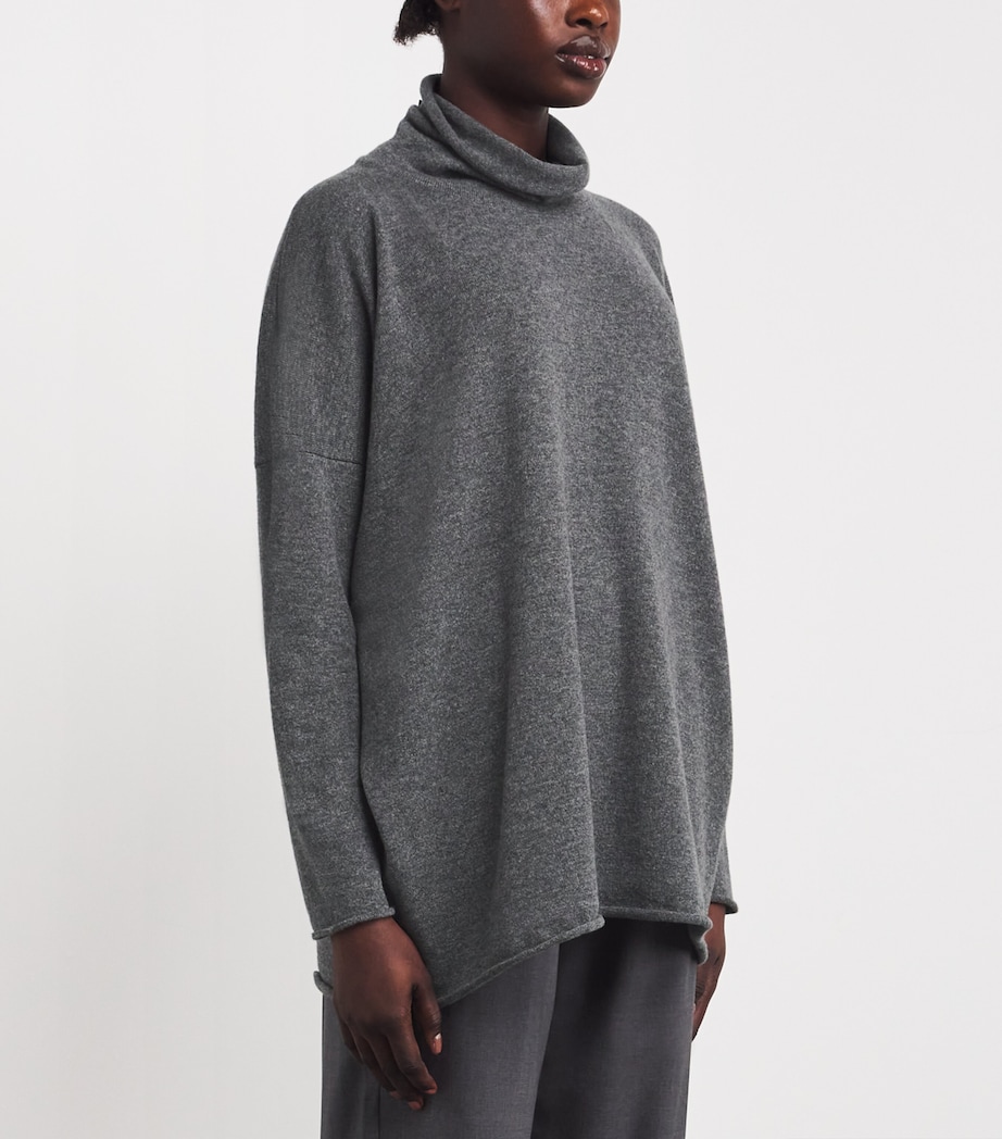 Cashmere Raw-Edge Rollneck Sweater WINGREY Image 3