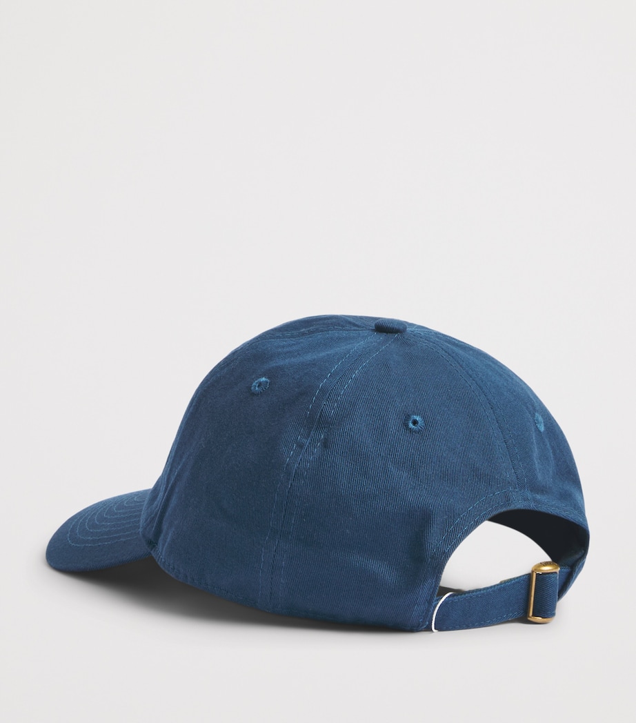 Sporty & Rich H&W Club Hat Light Navy White Image 2