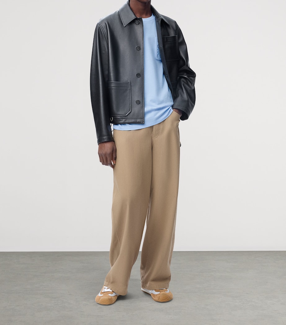 Cotton Anagram T-Shirt SKY BLUE Image 2