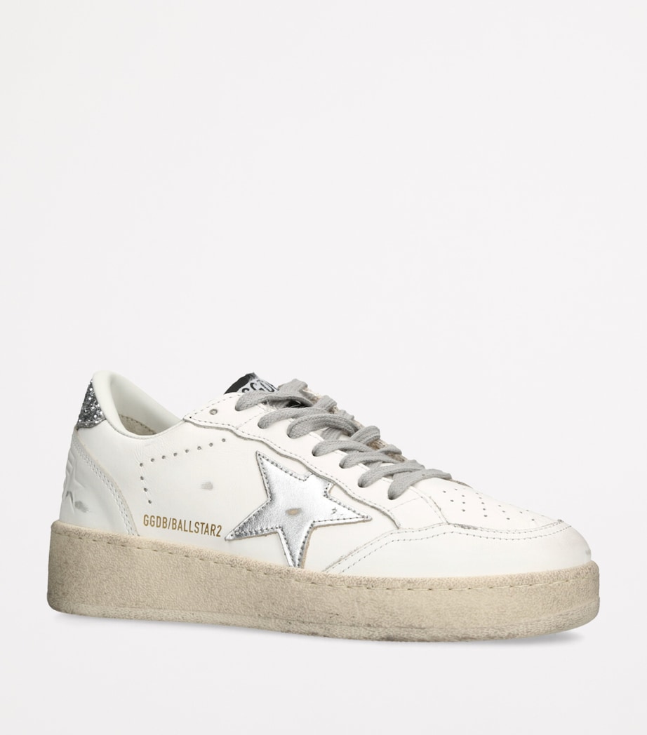 Leather Ball-Star Low-Top Sneakers WHITE/COMB Image 3