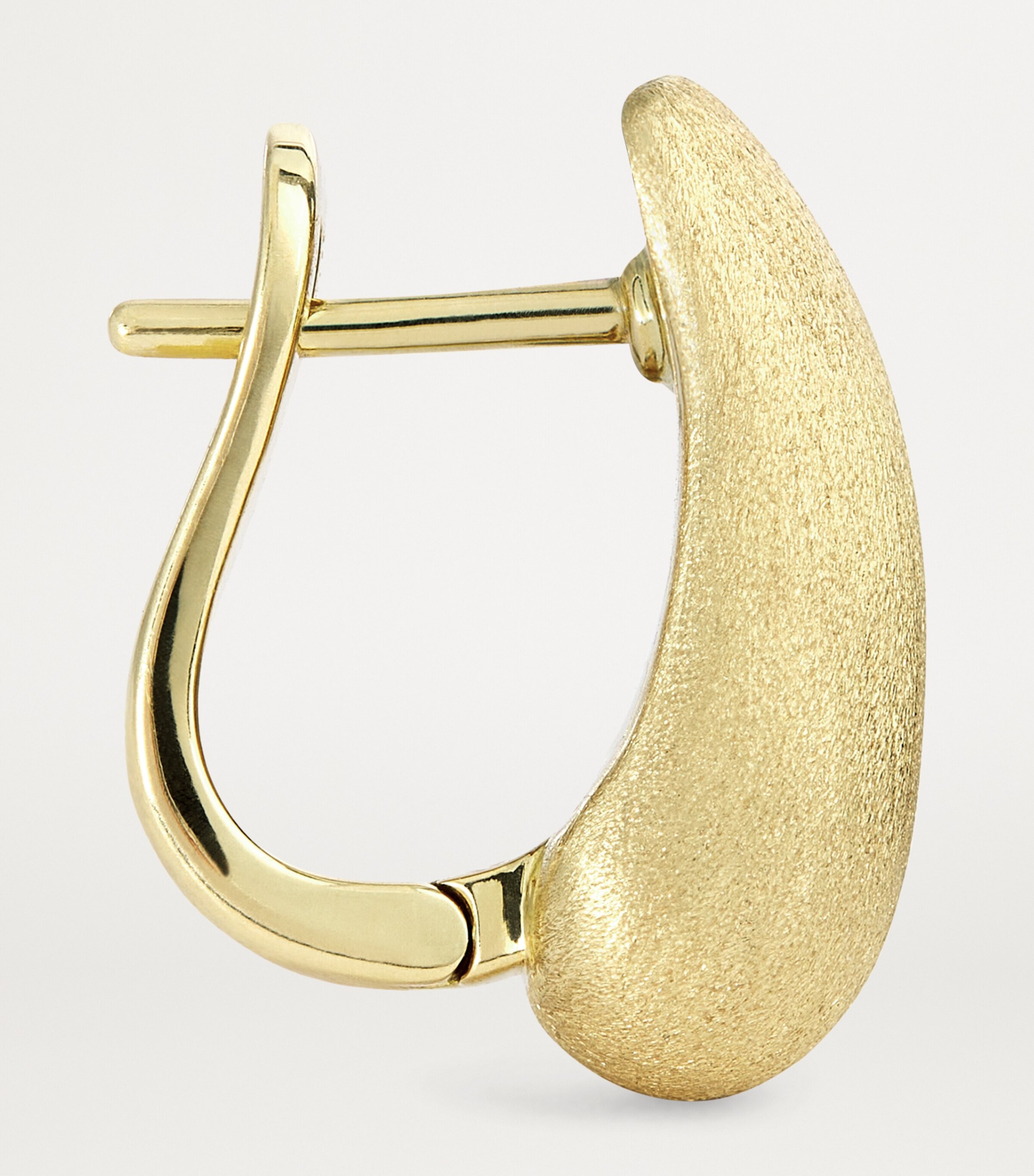 Yellow Gold Holly Huggie Earrings YELLOW GOLD Image 4