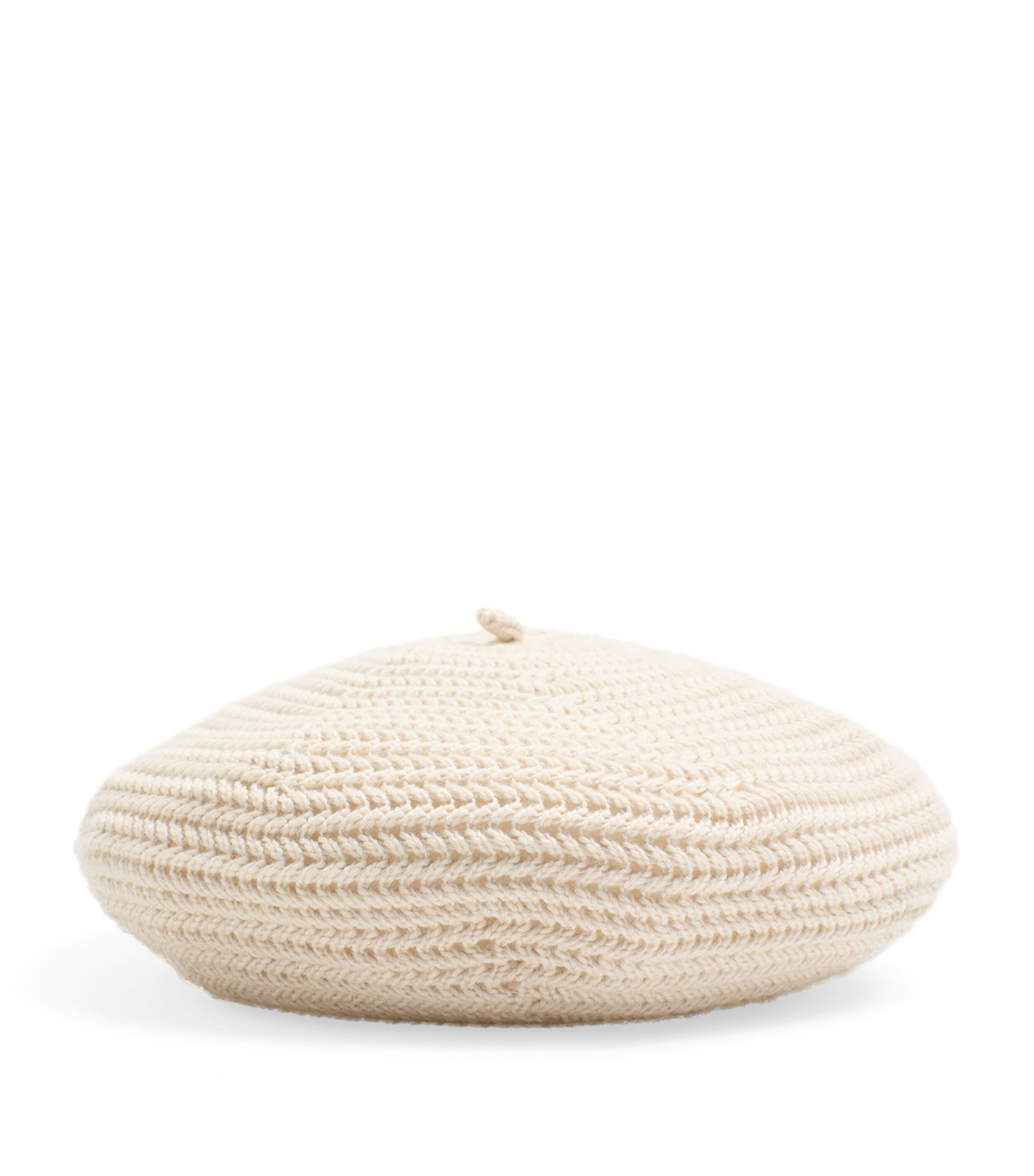 Valentino Virgin Wool Beret In White