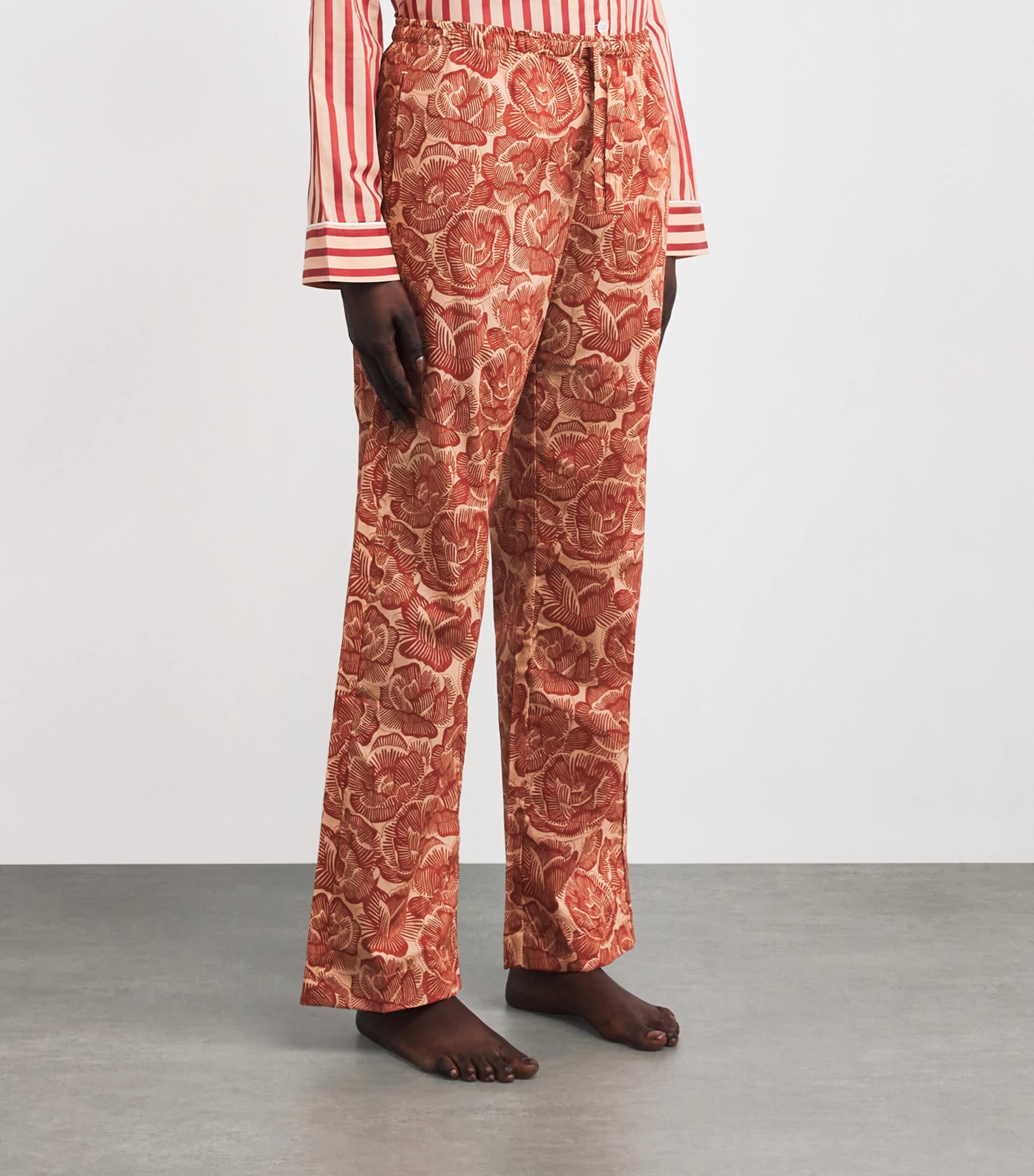 Cotton Ledbury Pyjama Bottoms RED/RED Image 3