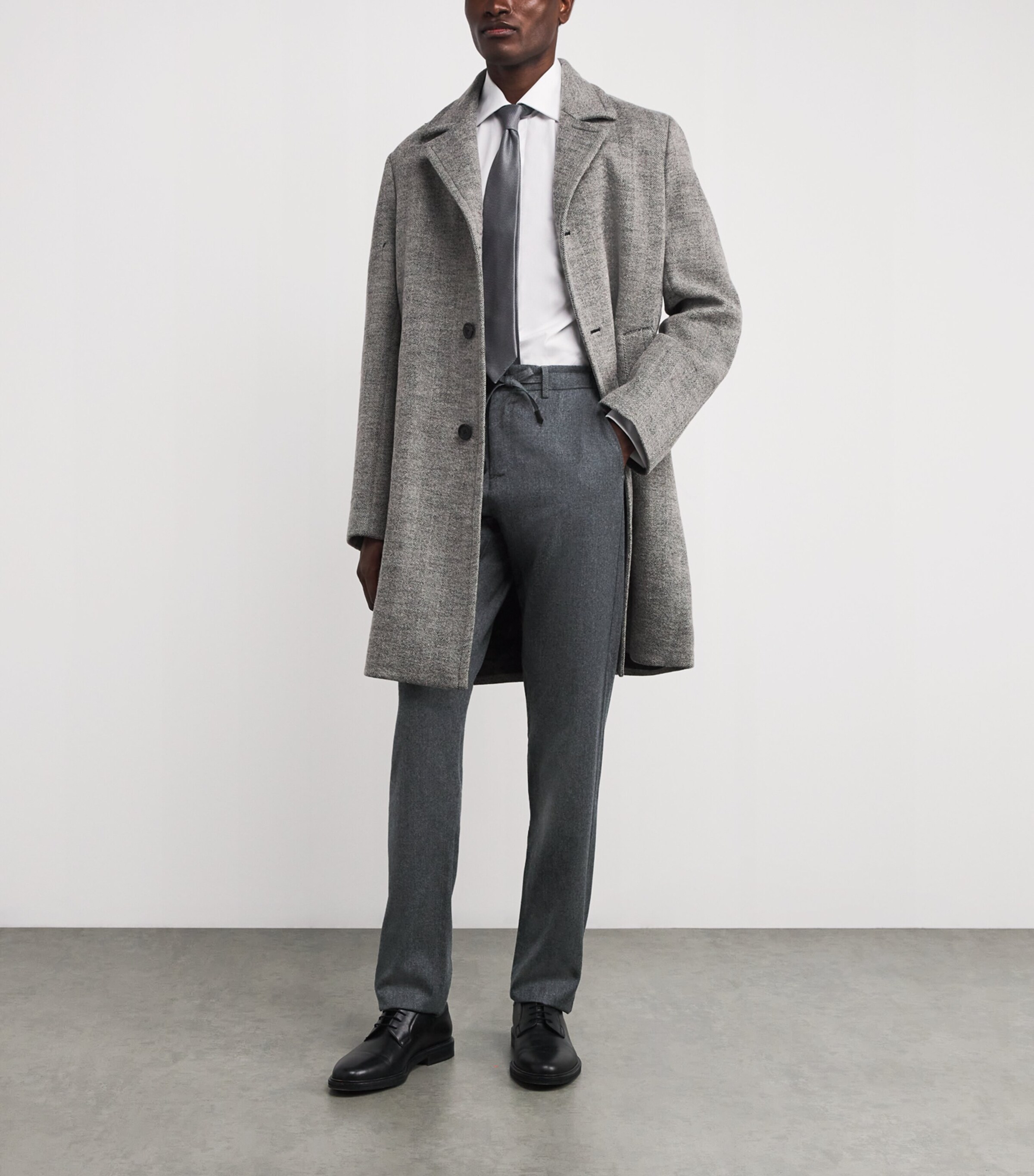 Canali Mens Wool Chinos Image 2