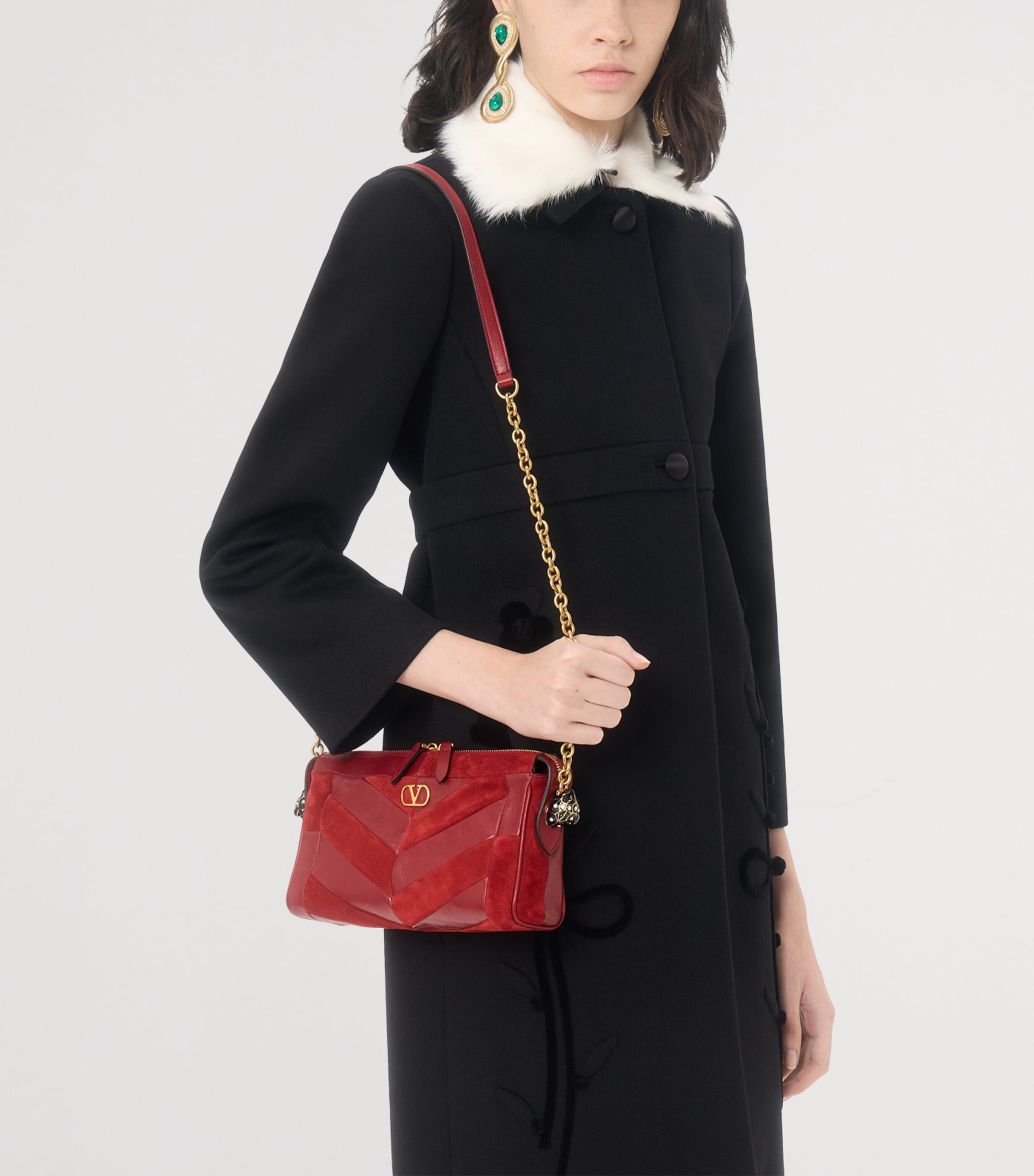 Valentino Garavani Small Lambskin Panthea Shoulder Bag Aqs Image 7
