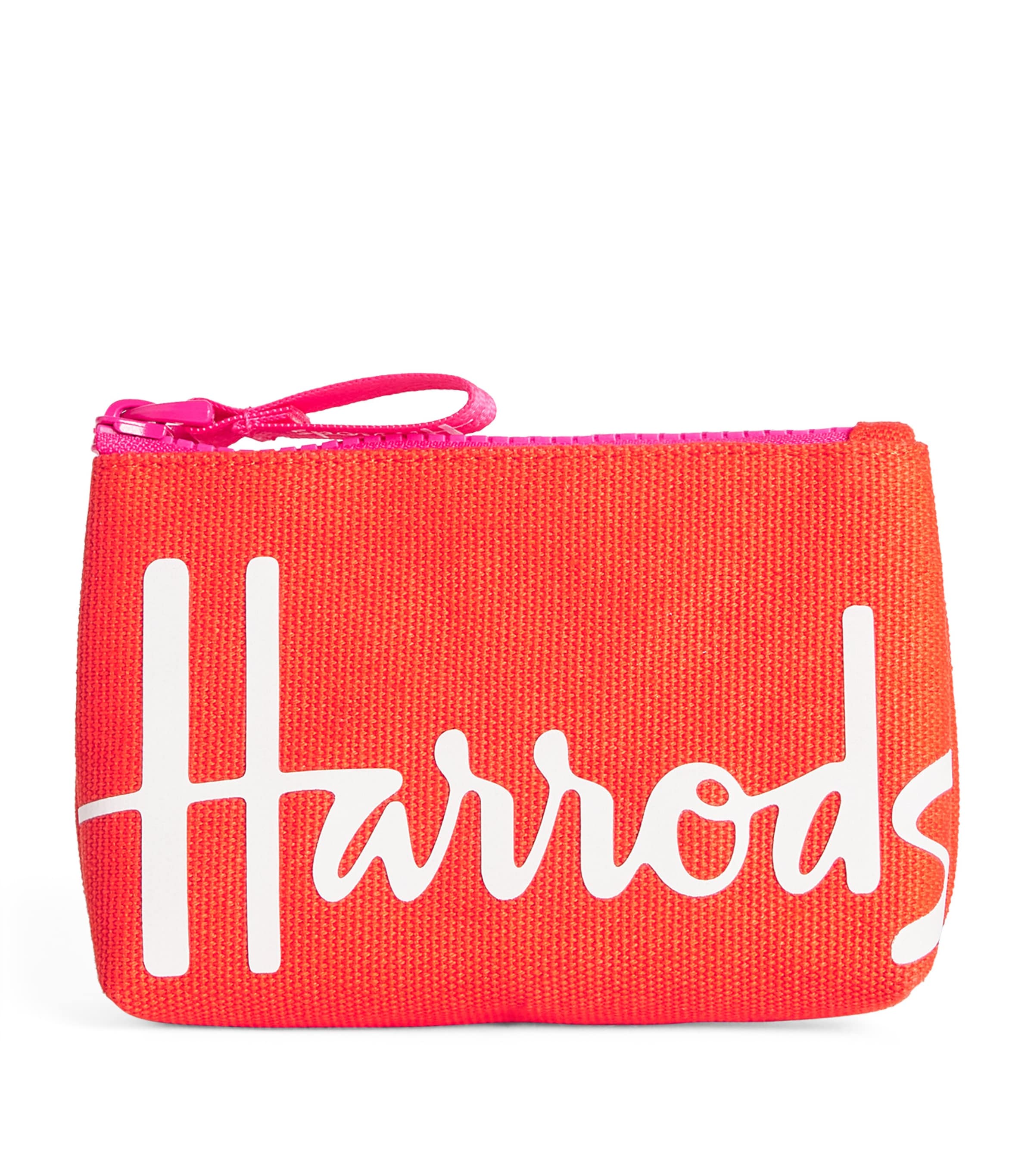 HARRODS COTTON LOGO COIN PURSE 