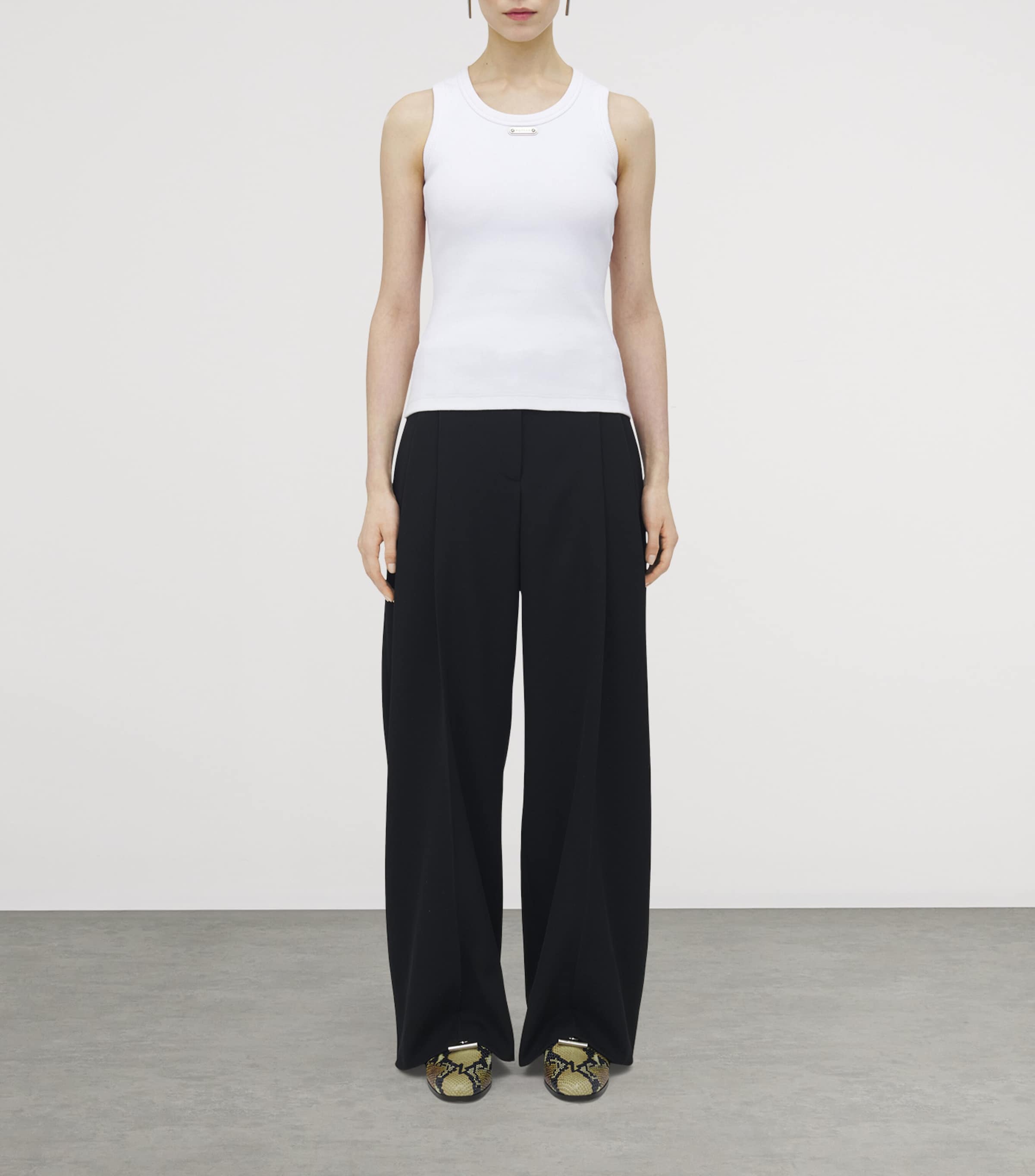 Cotton Logo-Plaque Tank Top 9000 Image 2