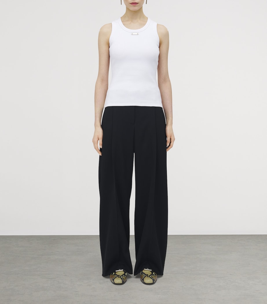 Cotton Logo-Plaque Tank Top 9000 Image 2