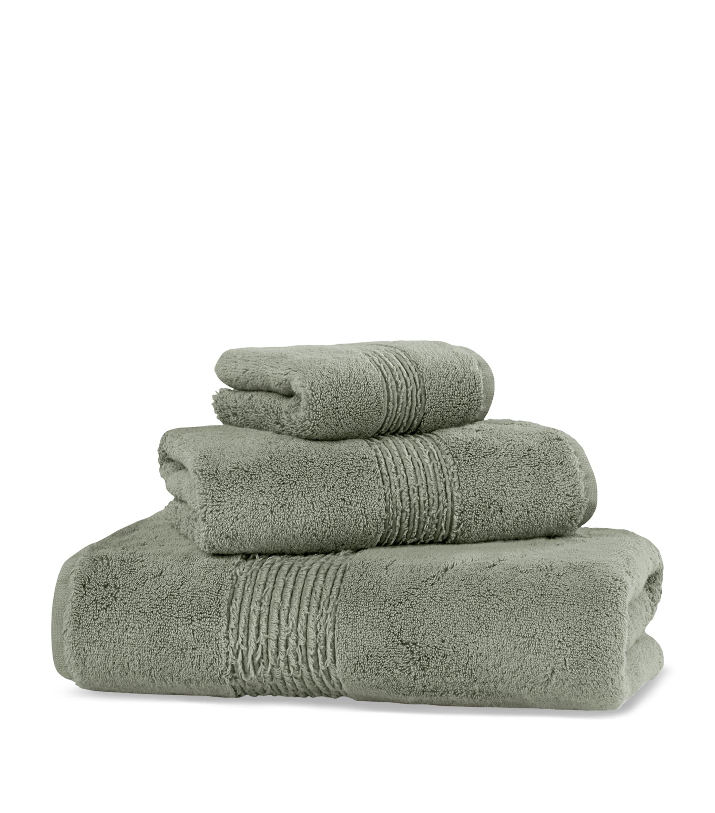 Hamam Organic Cotton Galata Guest Towel In Green