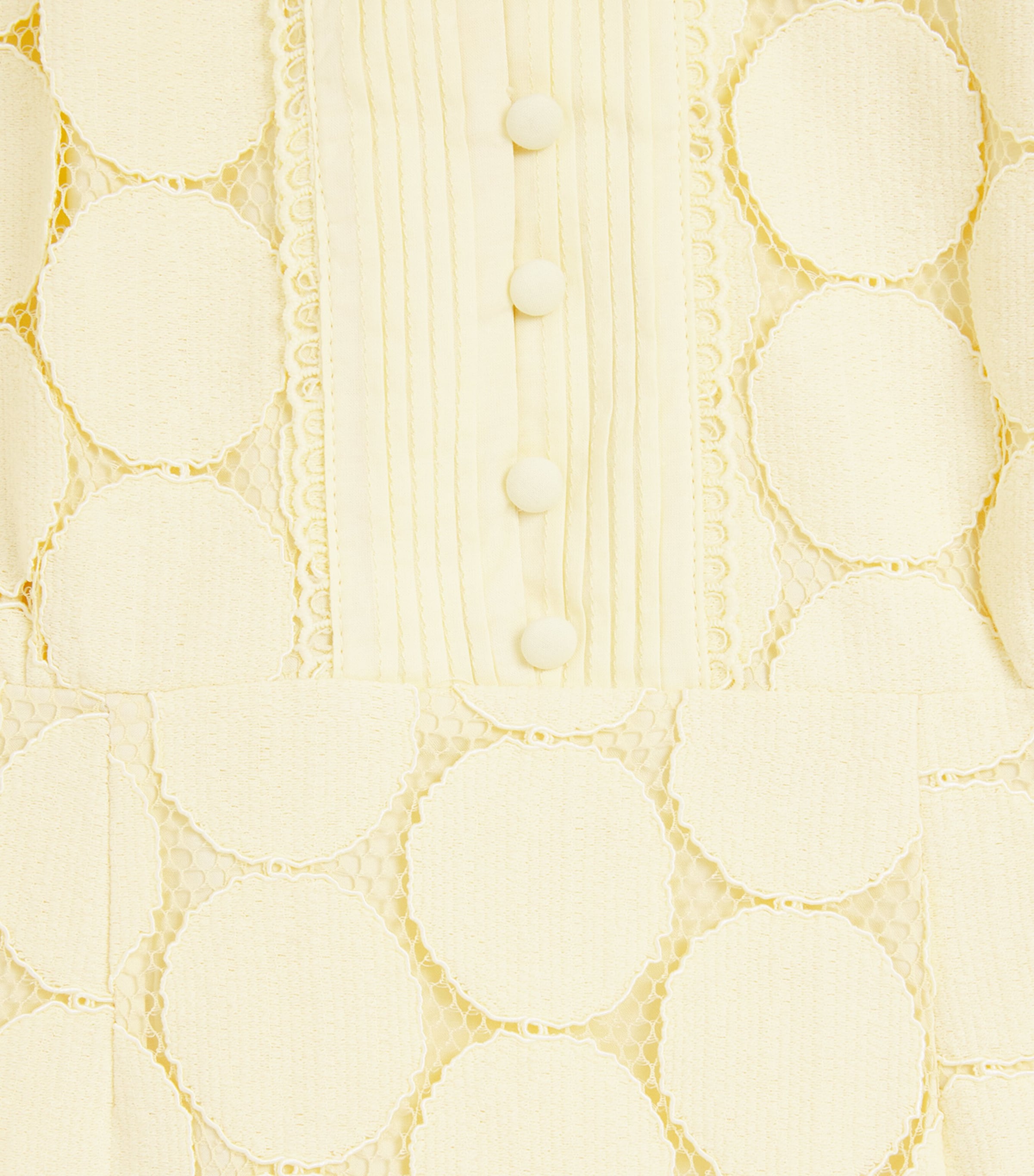 Bardot Junior Embroidered Tamara Spot Dress (4-14 Years) Lemon Image 3