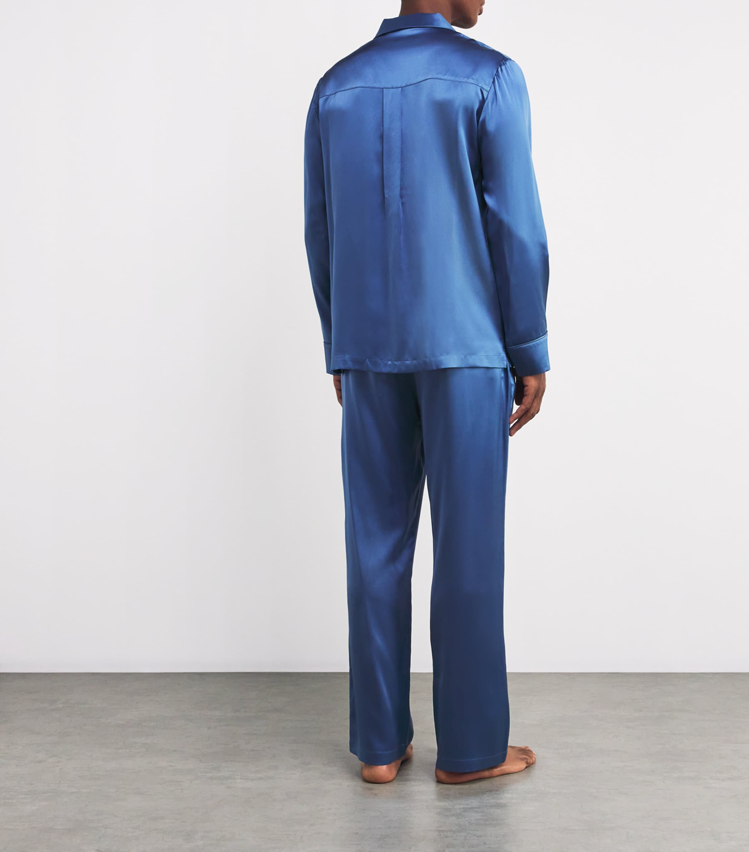 Silk Pyjama Set BLUE Image 3