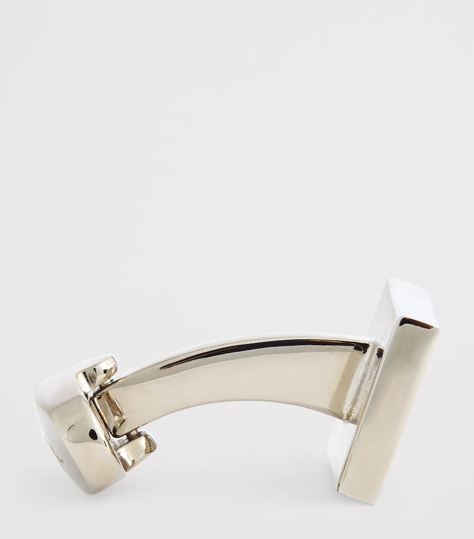 Mother-of-Pearl Signature Stripe Cufflinks 82_SILVER Image 4