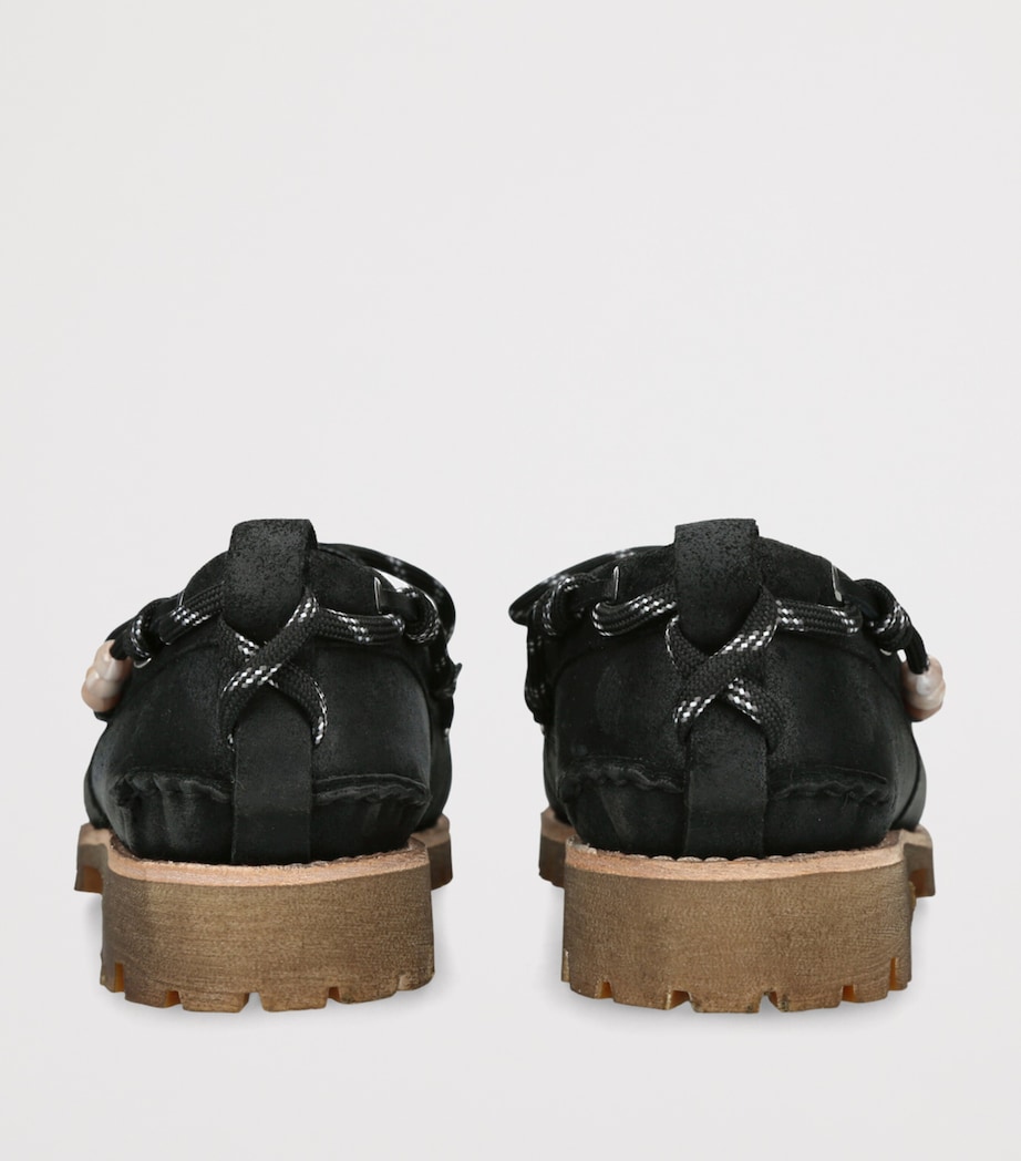 Golden Goose Suede Cruise Boat Shoes Black Image 2