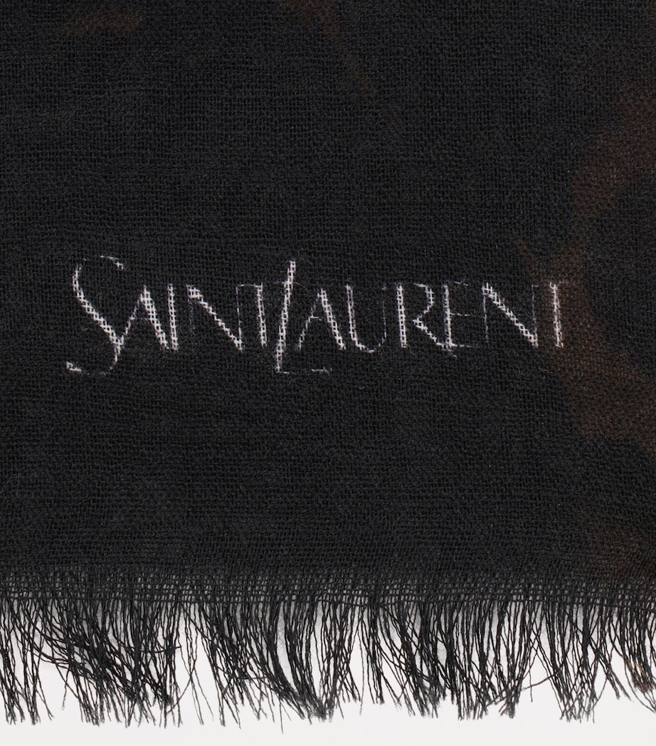 Wool Animal-Print Stole 1088 Image 3