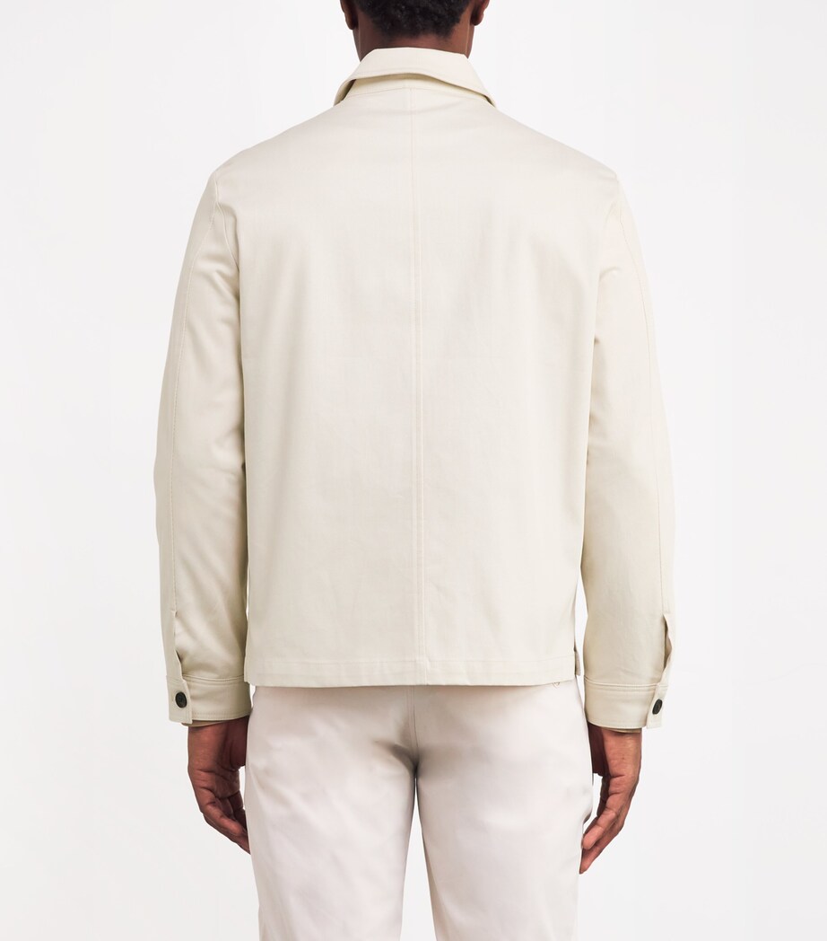Cotton Twill Julius Overshirt MOONBEAM-U029 Image 4