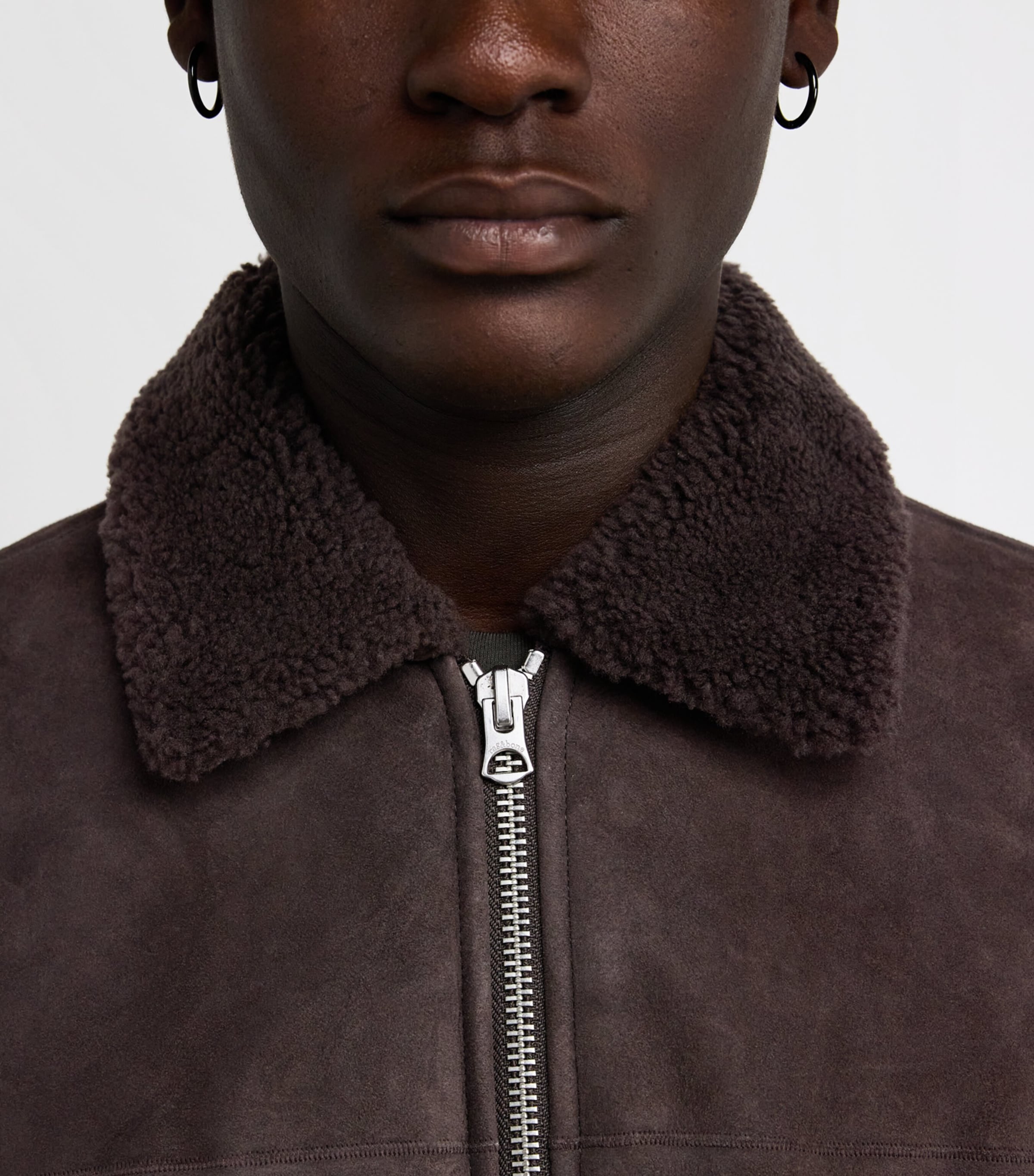 Shearling-Collar Jacket DSBWN Image 6