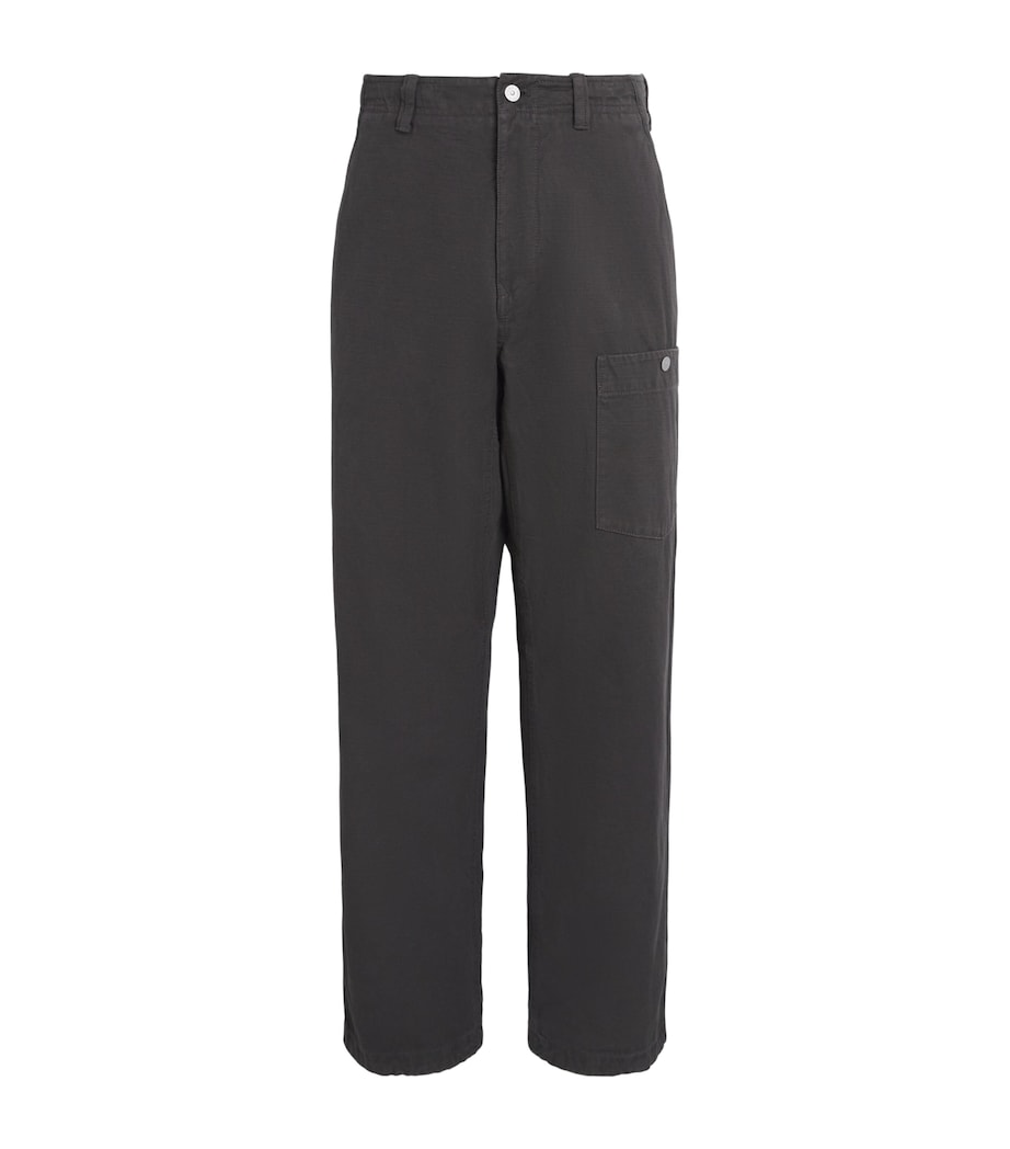 Stone Island Mens Slub Cotton Marina Trousers Image 1