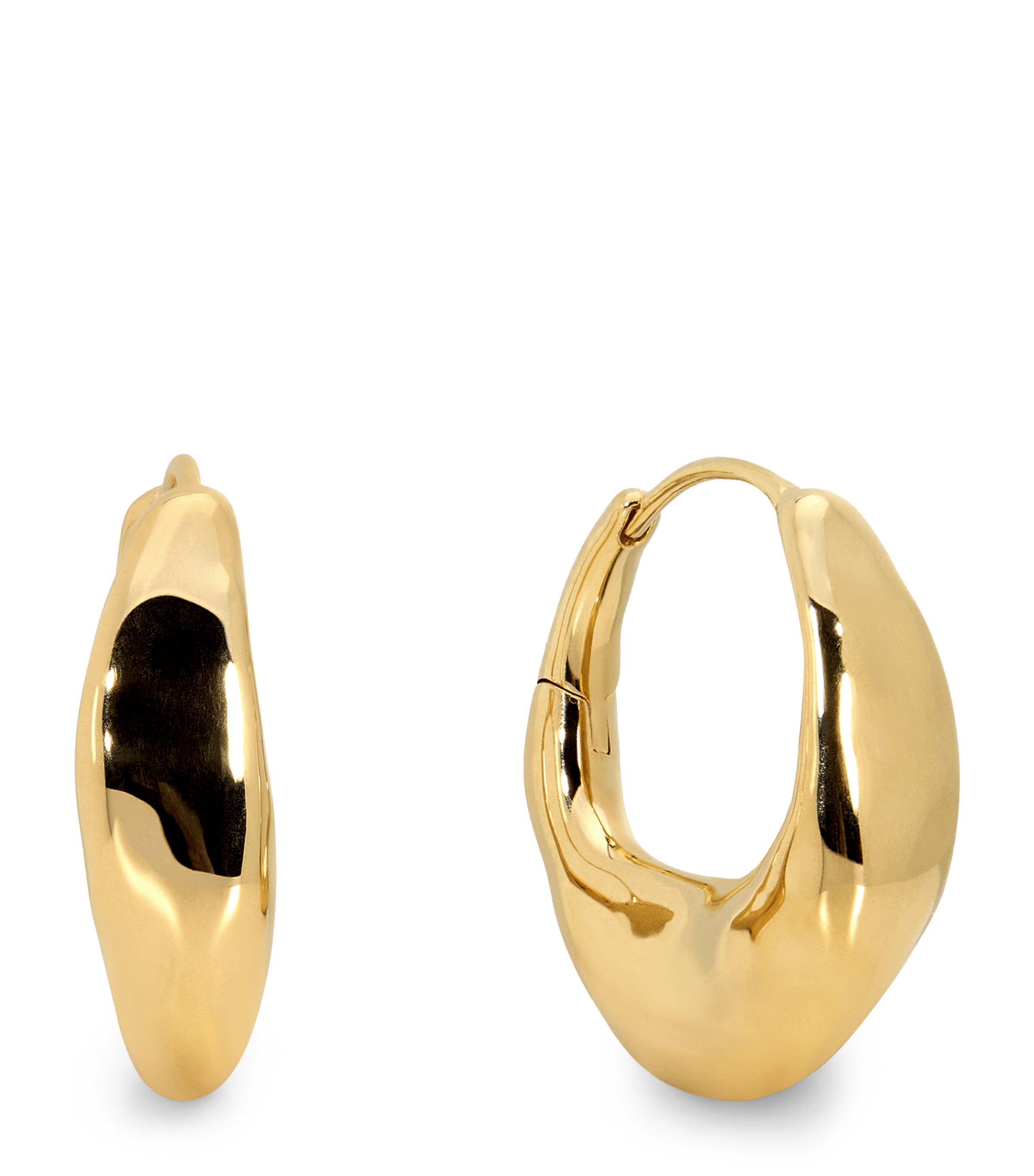 Monica Vinader Gold Vermeil Antica Hoop Earrings Gold Vermeil Image 1