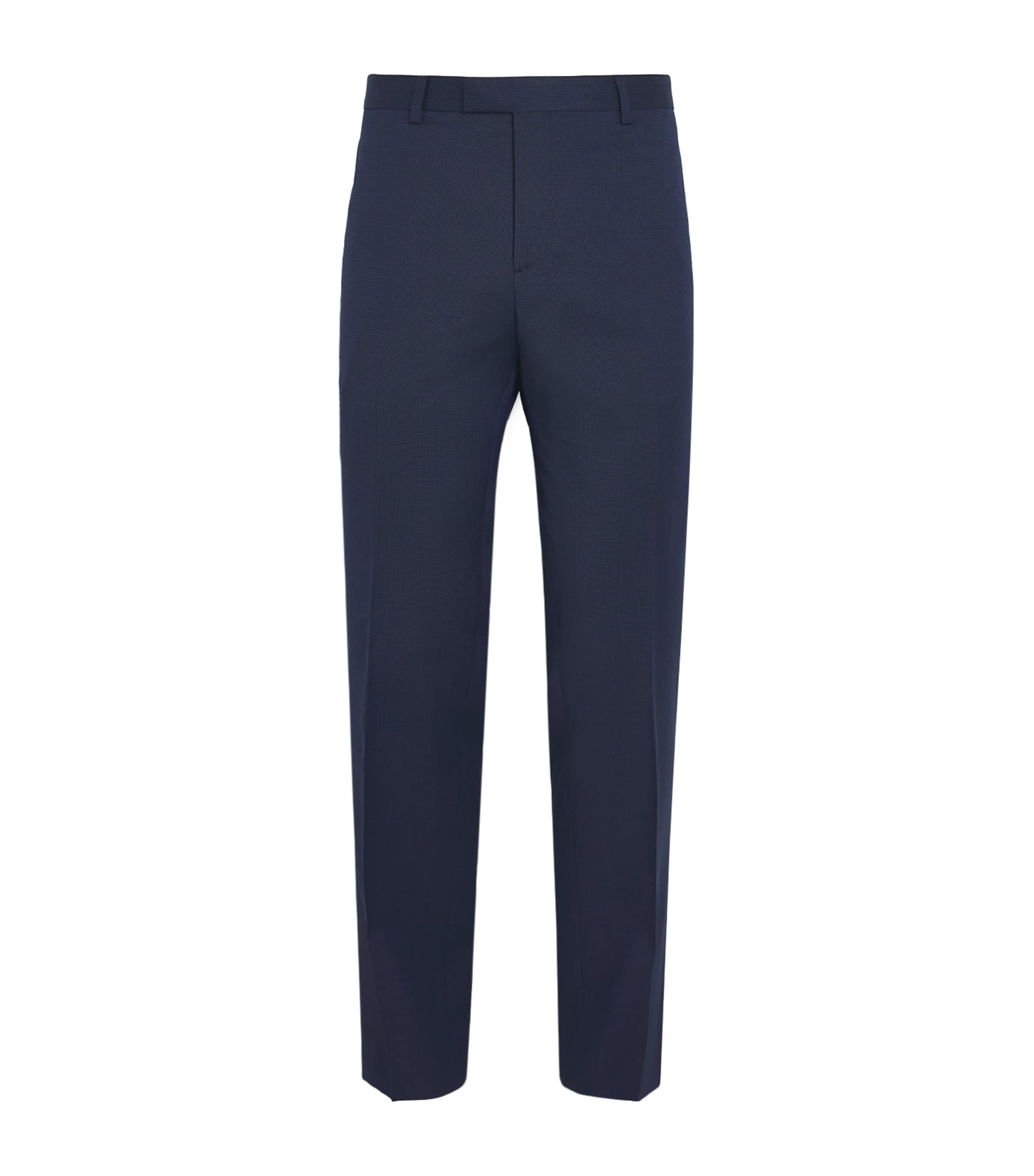Sandro Wool Tailored Trousers In Blue