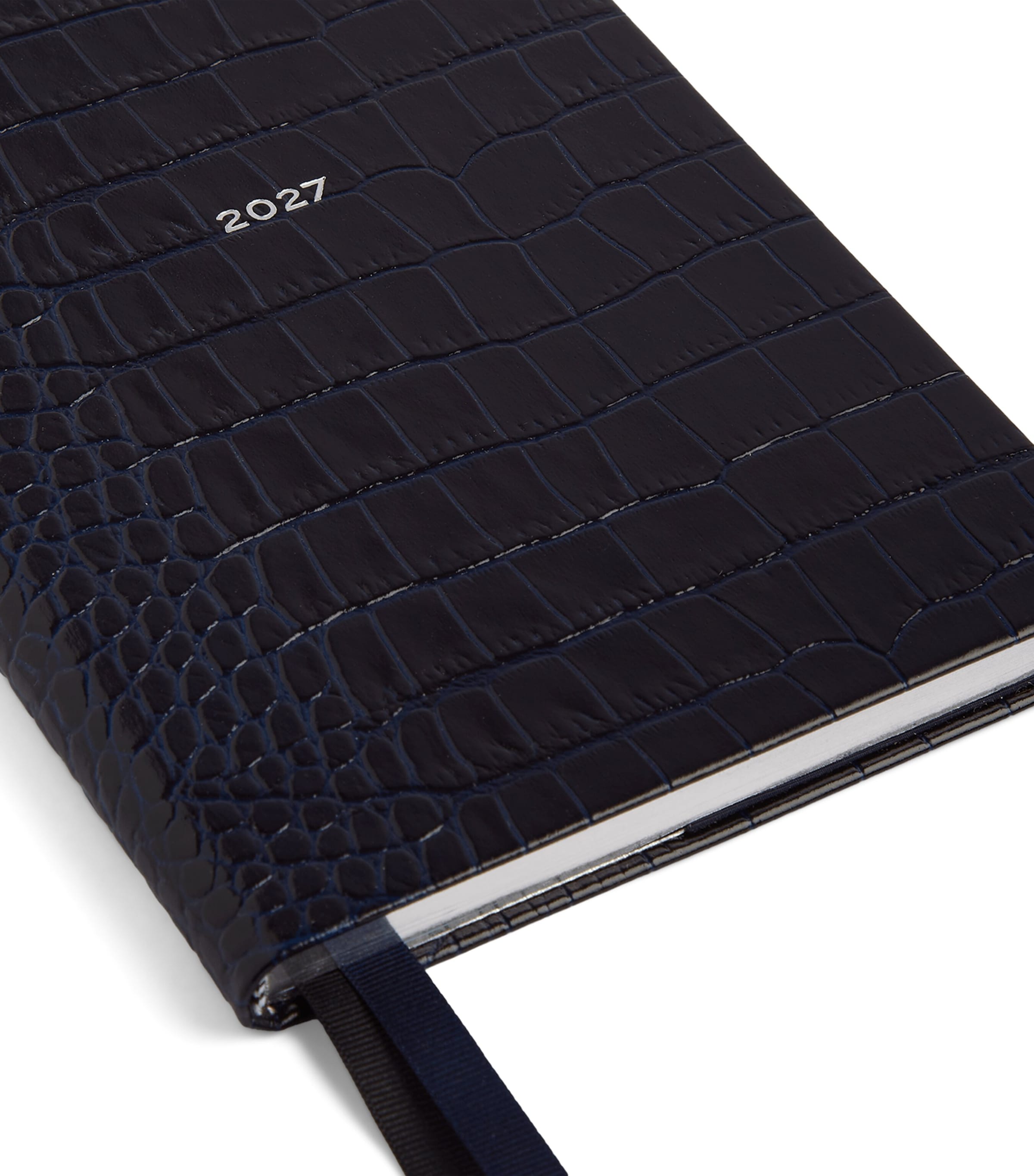 Smythson Leather Soho Weekly Diary 2027 Navy Image 5