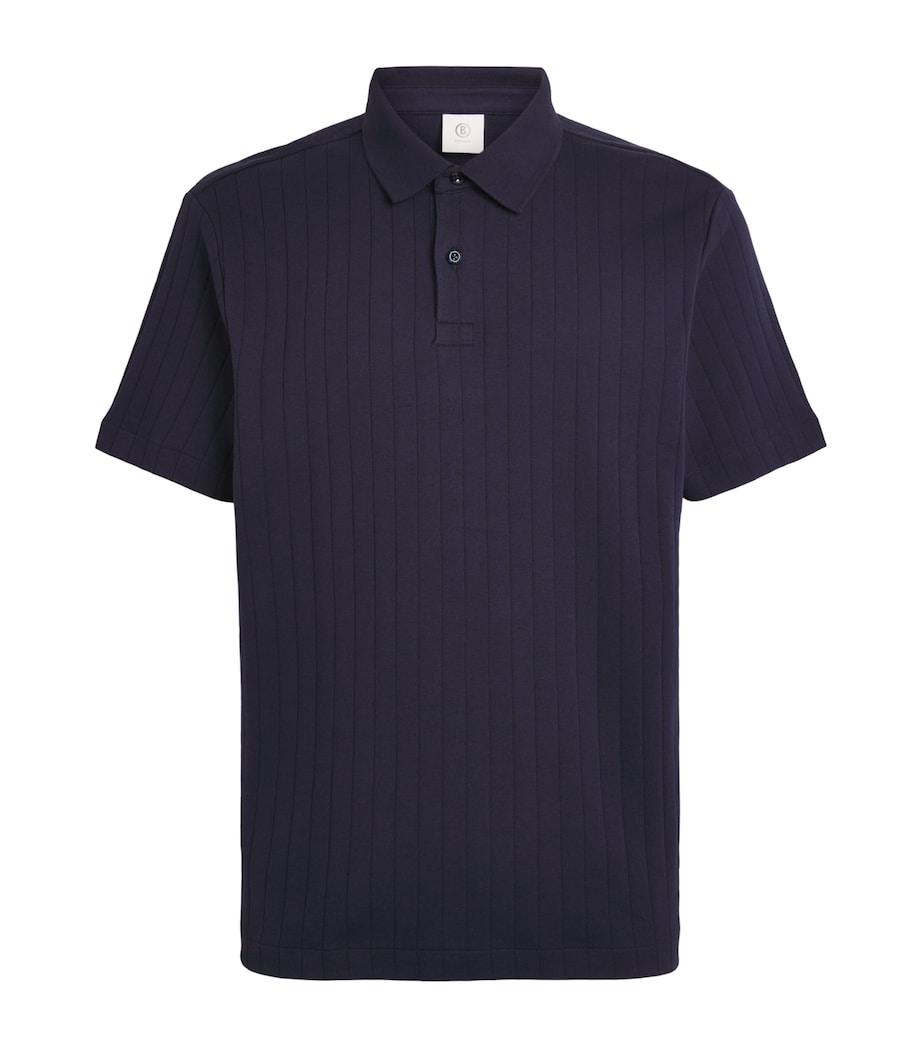 Bogner Mens Cotton Zane Polo Shirt Navy Image 1
