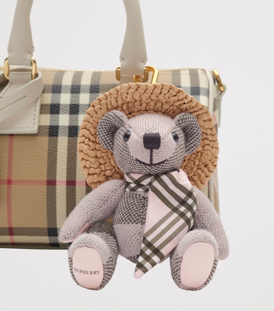 Burberry Mini Cotton Check Bowling Bag Vntg Chk/soap Image 5