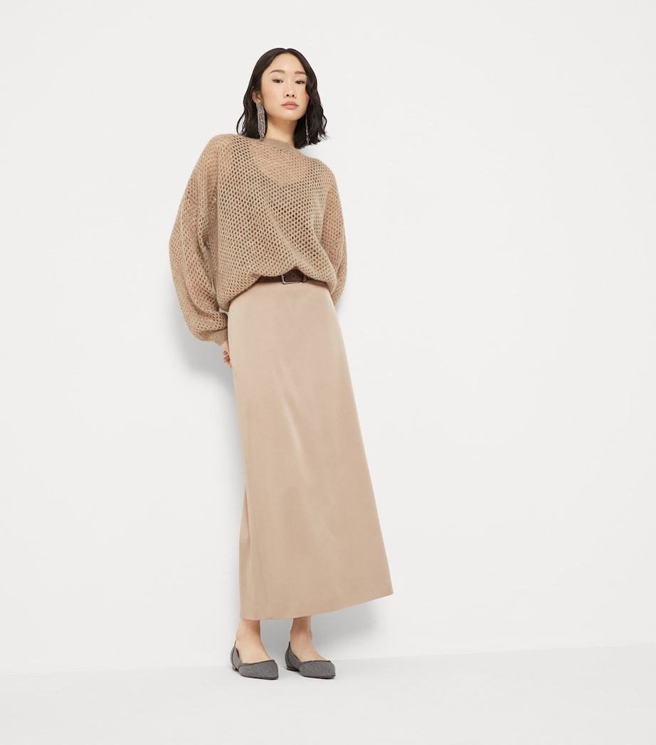 Satin Maxi Skirt C9609 Image 5
