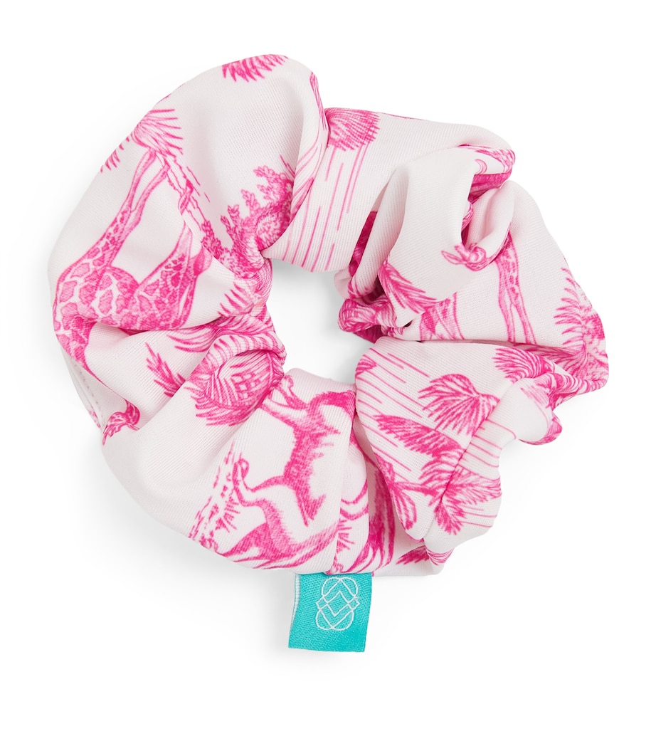 Jungle Print Scrunchie JUNGLE PINK Image 1