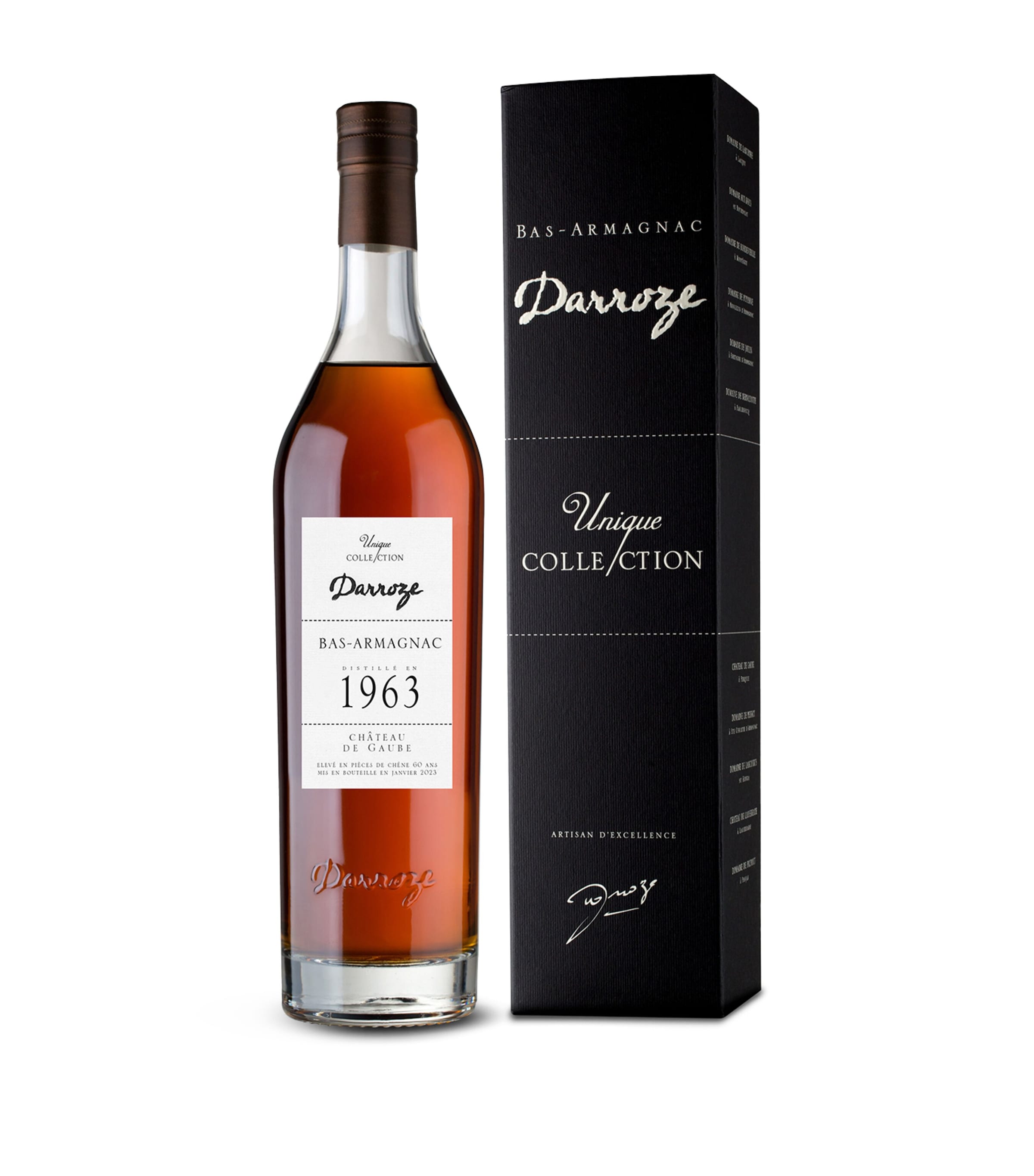 DARROZE Unique Collection Bas-Armagnac 1963 (70cl) | Wine & Spirits | Spirits | Brandy | Food | Free From