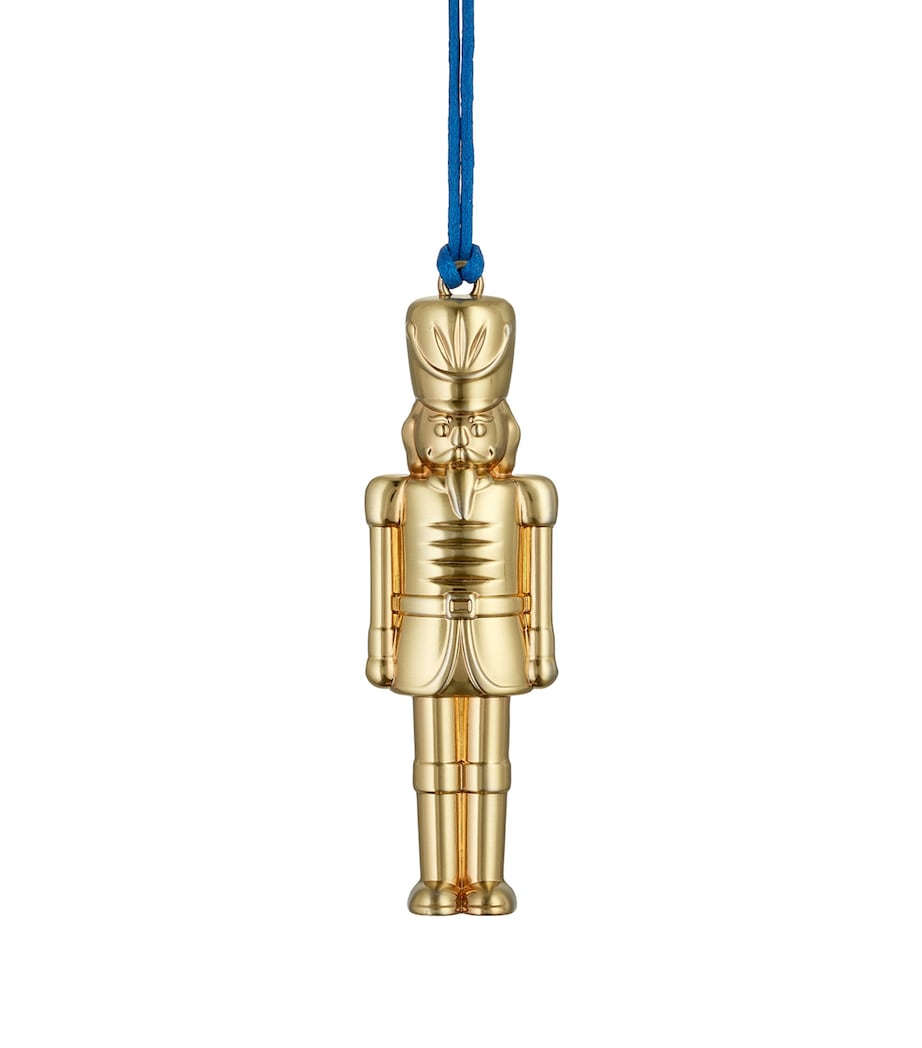 Metal Nutcracker Ornament GOLD Image 1
