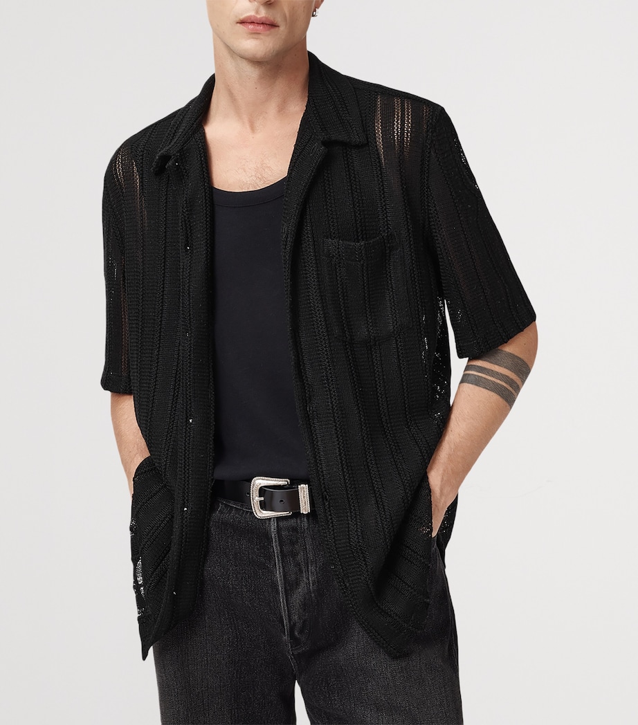 Open-Knit Sylvan Shirt JET BLACK Image 5