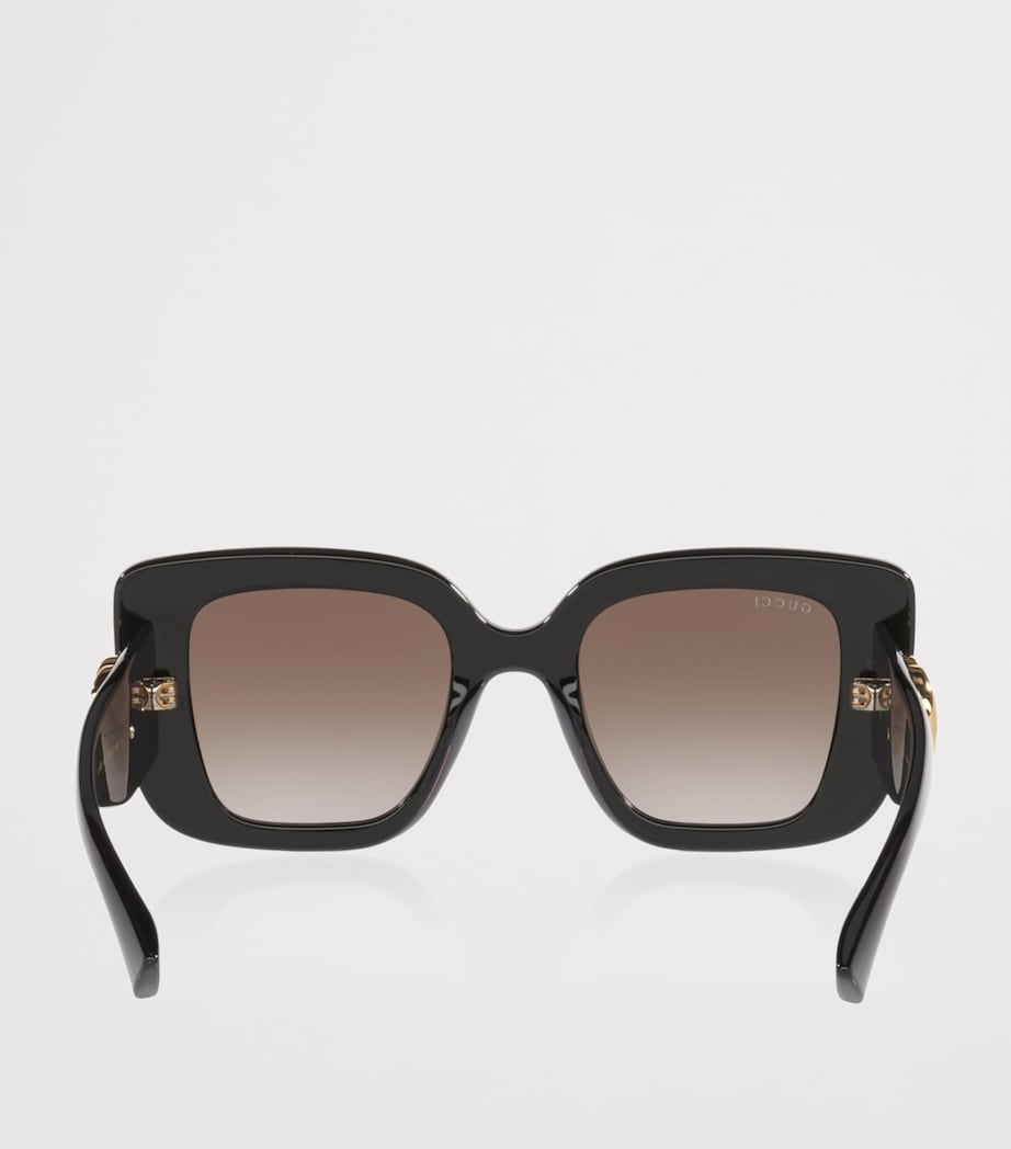 Gucci Butterfly Sunglasses Black Image 4