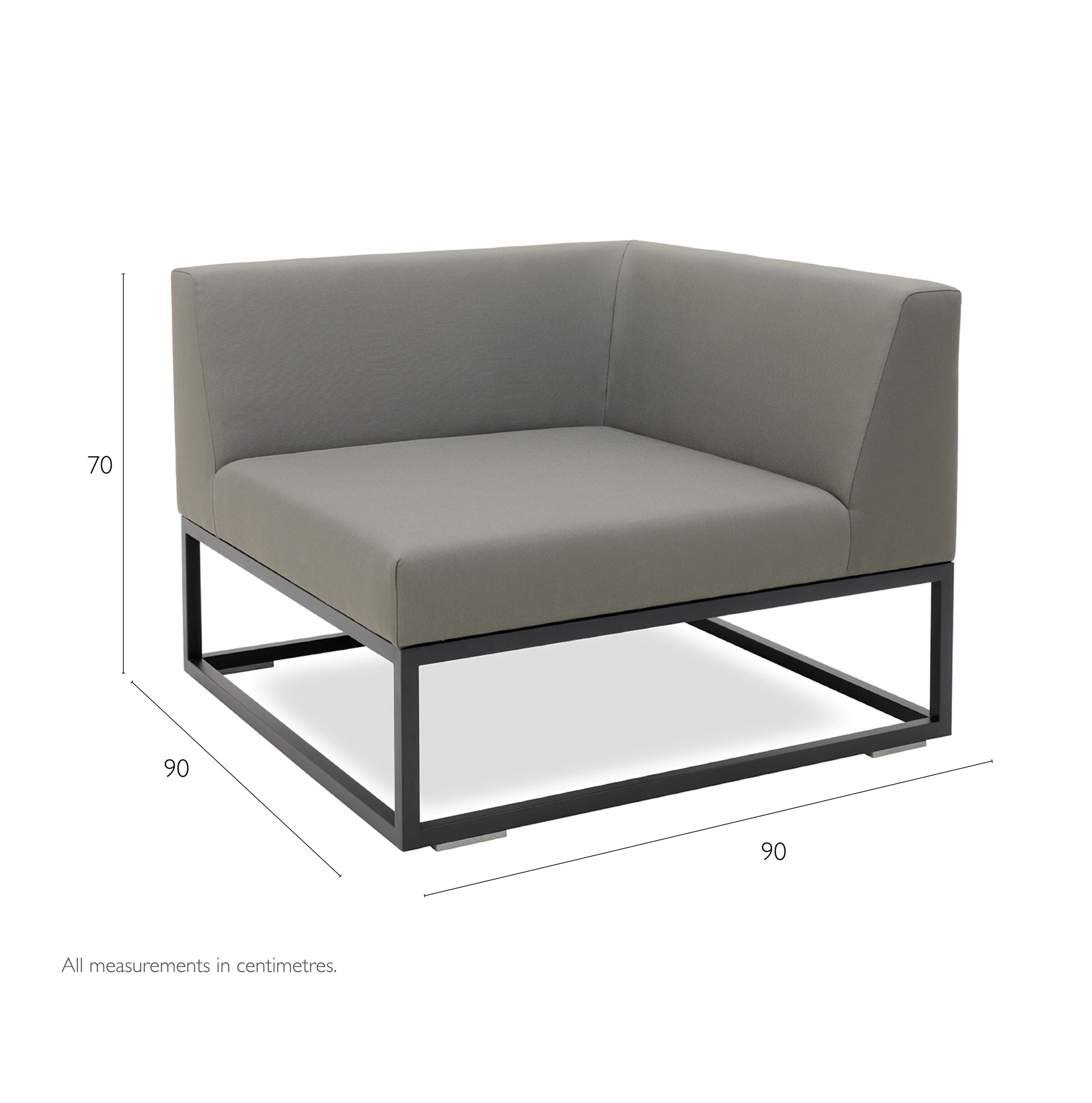 Indian Ocean Latitude Module Outdoor Centre Lounge Chair Anthracite Image 4